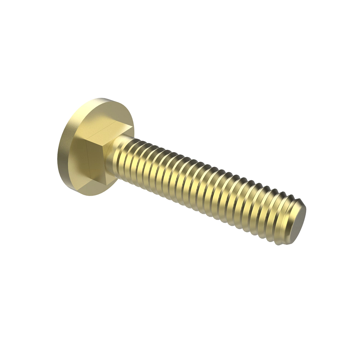 John Deere Round Head Square Neck Bolt, M6 X 25 - 03M7476