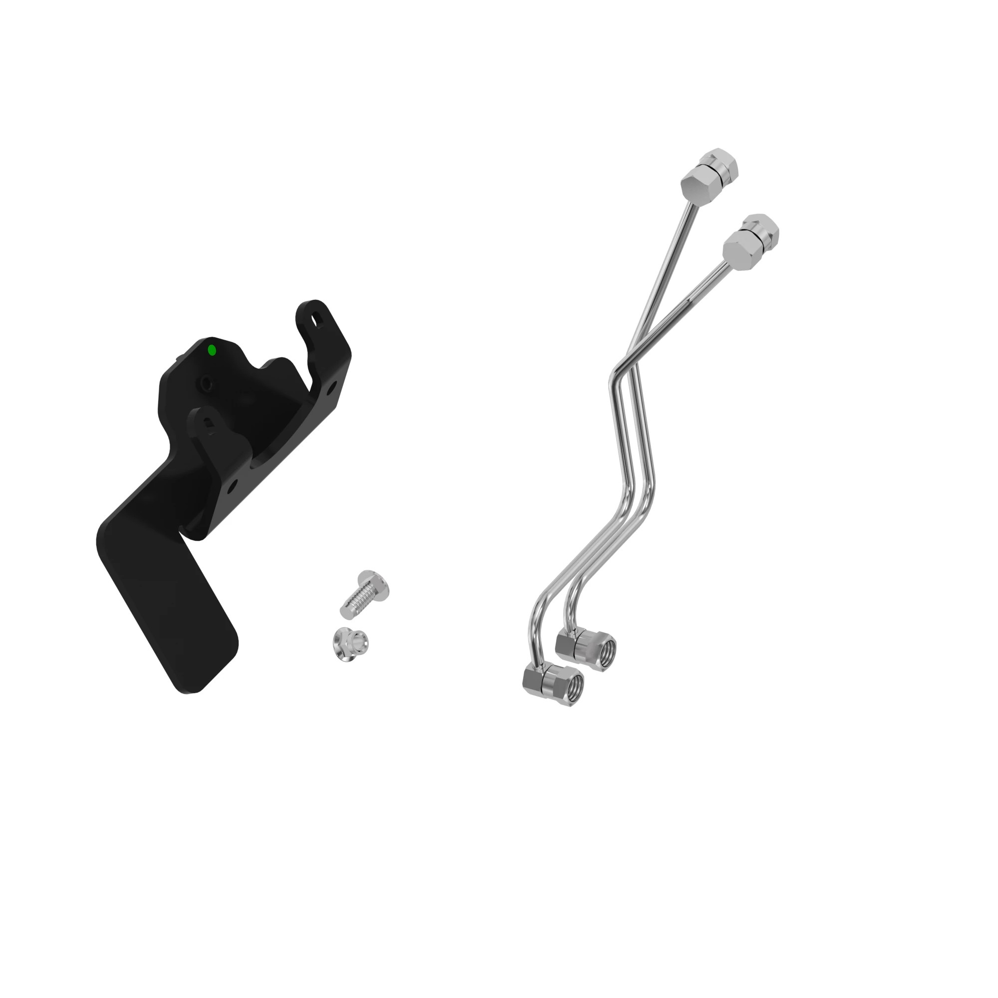 John Deere Grapple Single-Point Coupler Oil Lines and Bracket Attachment - BW16045