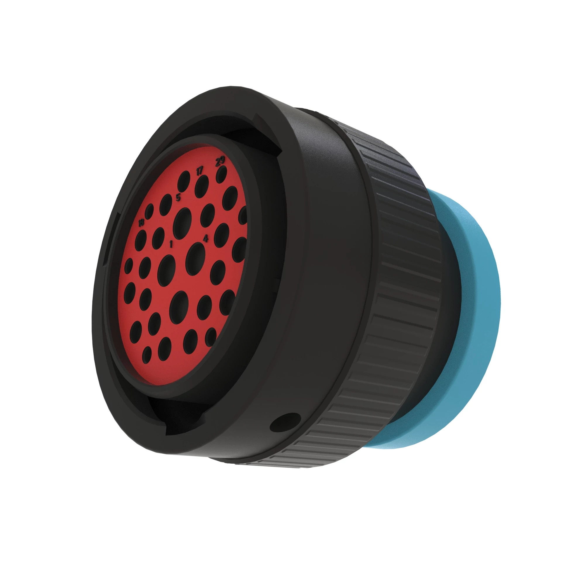 CONN DEUTSCH HDP20 29W MS BLK PLSTC