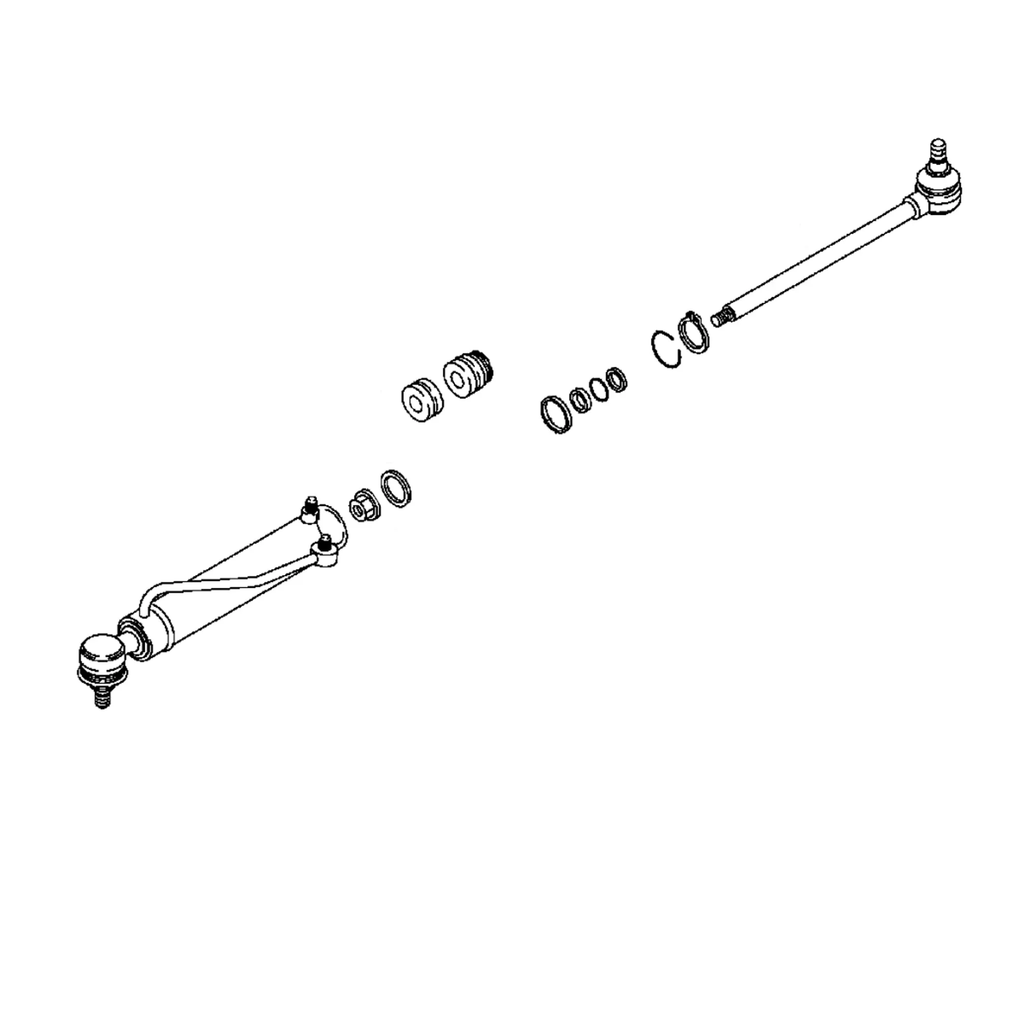 John Deere Power Steering Cylinder - LVA802987
