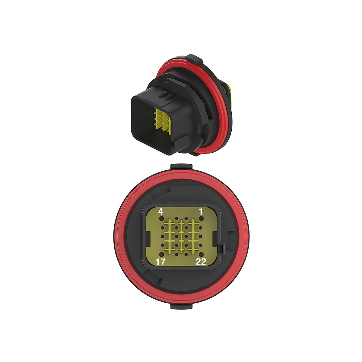 Conn Tyco Ntseal 20W Fs Blk Plstc