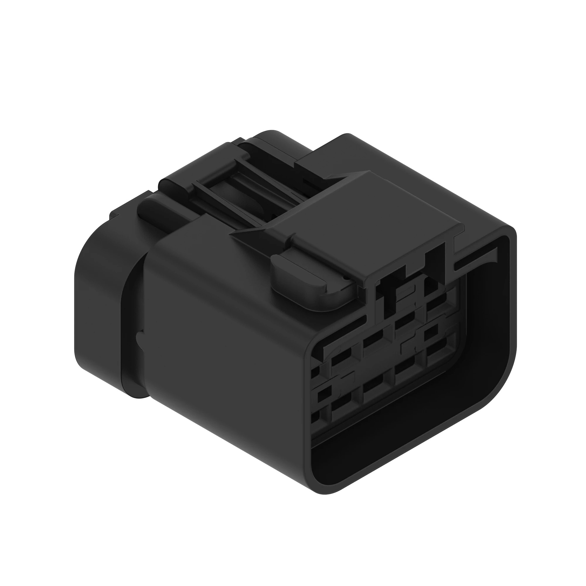 John Deere Black External Electrical Connector Housing, 10 Cavities - 57M10299