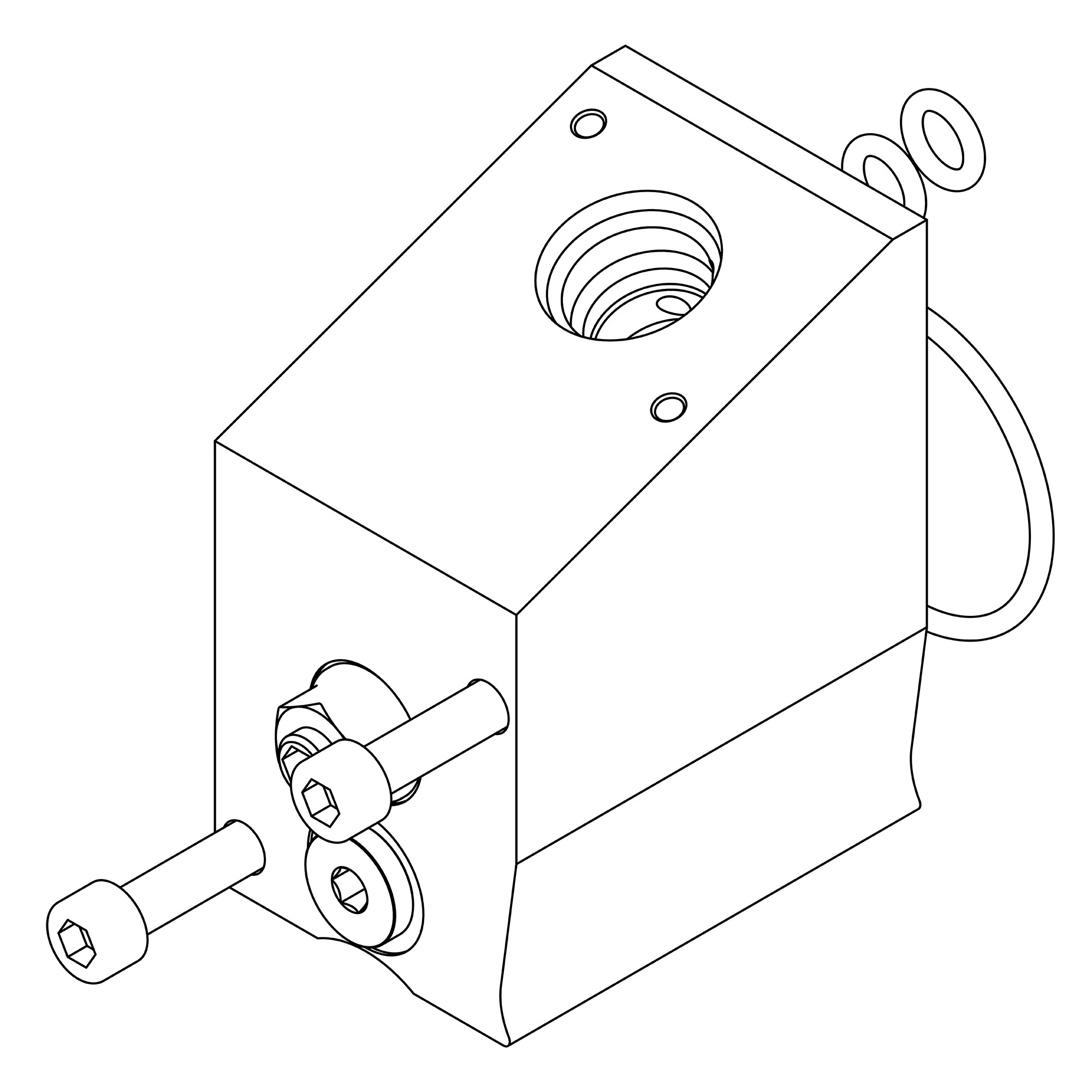 John Deere Hydraulic Valve End Cap Kit - AT462895