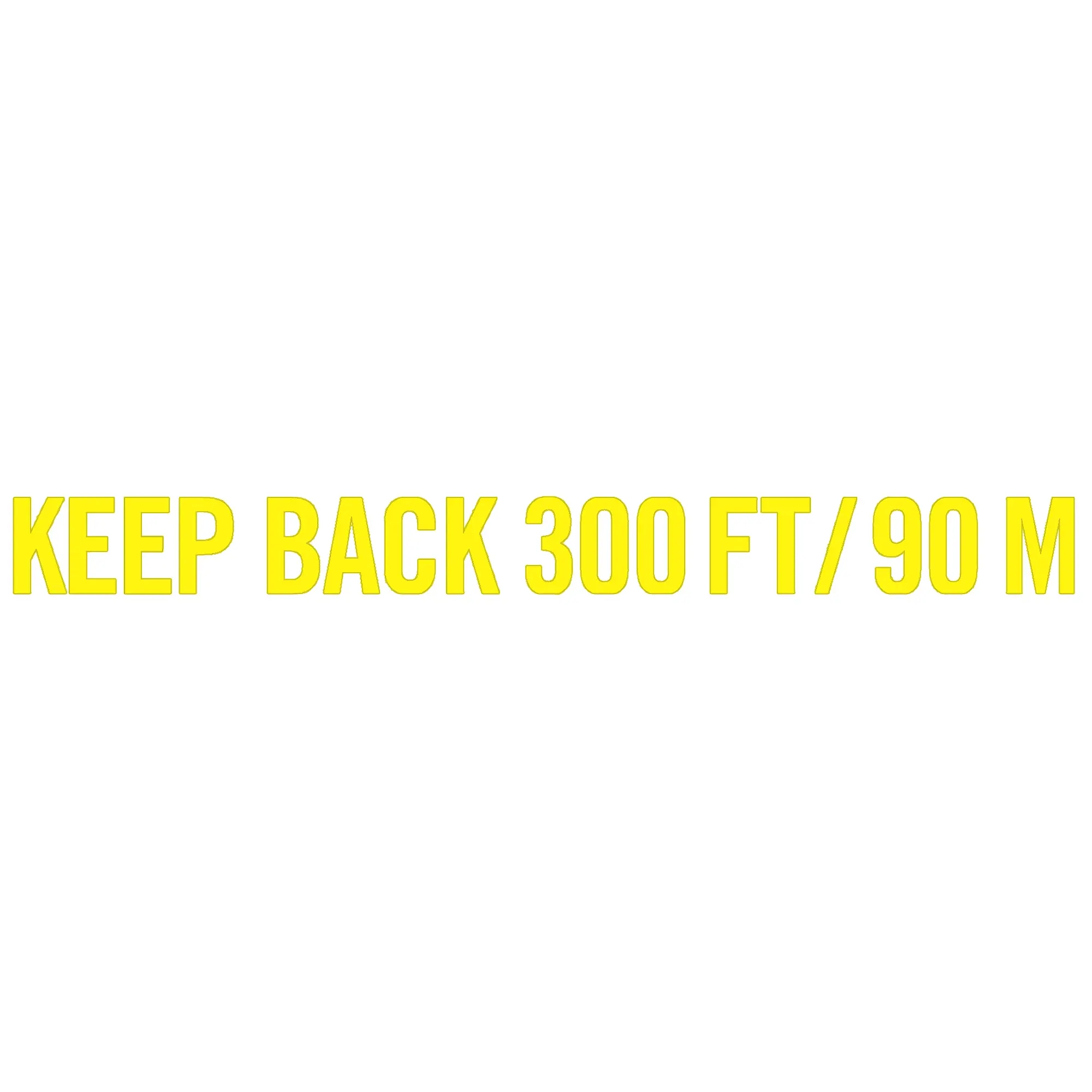 John Deere Keep Back Label - F392728