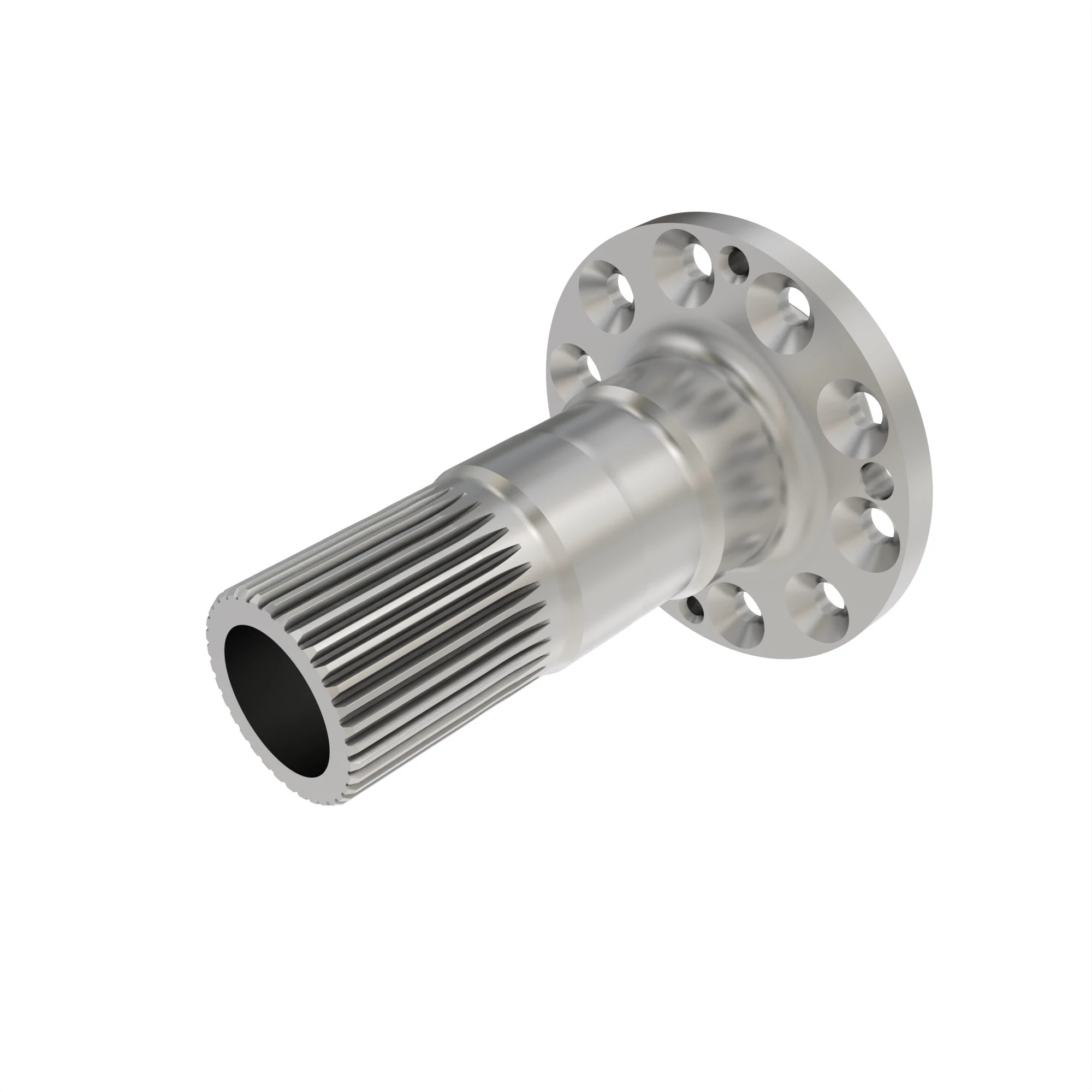 John Deere Flange Upper Rear Feedroll Shaft, Left Side - HXE101170