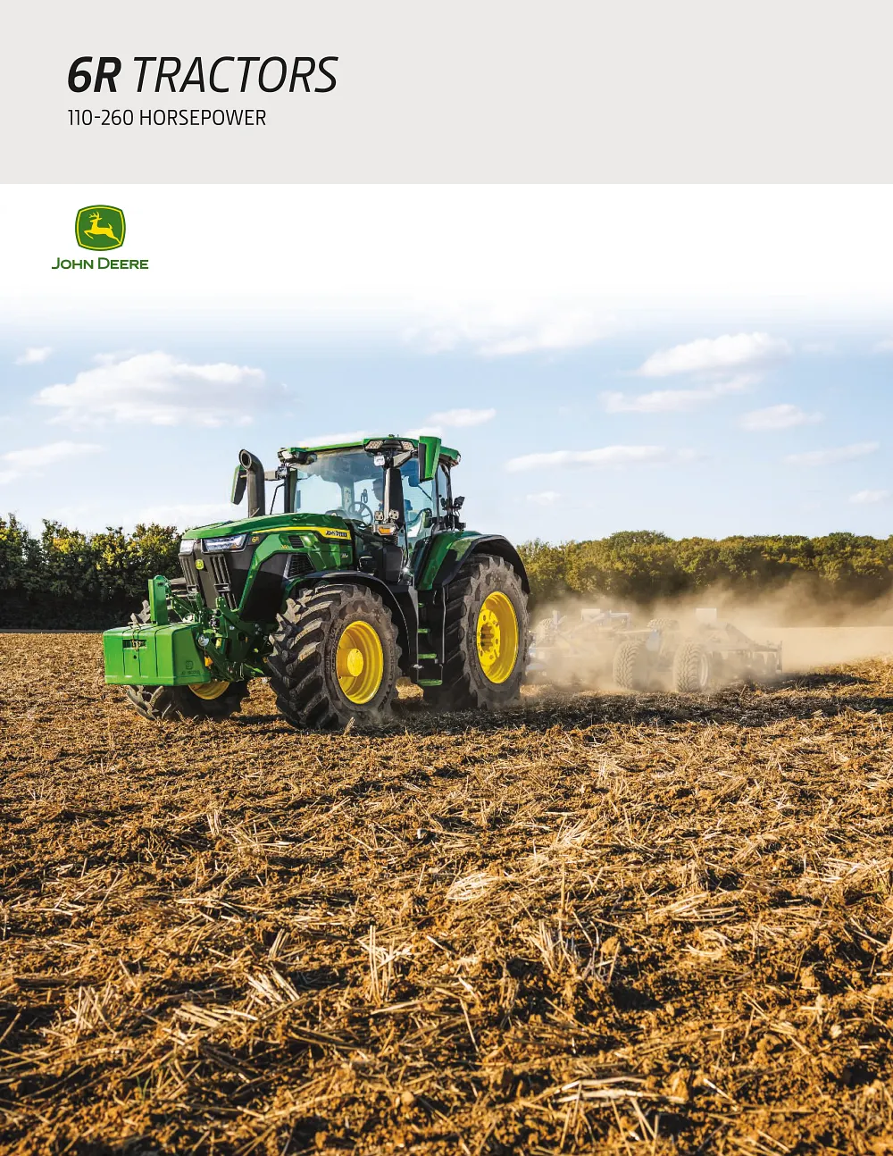 John Deere 6R Utility Tractors Brochure cover