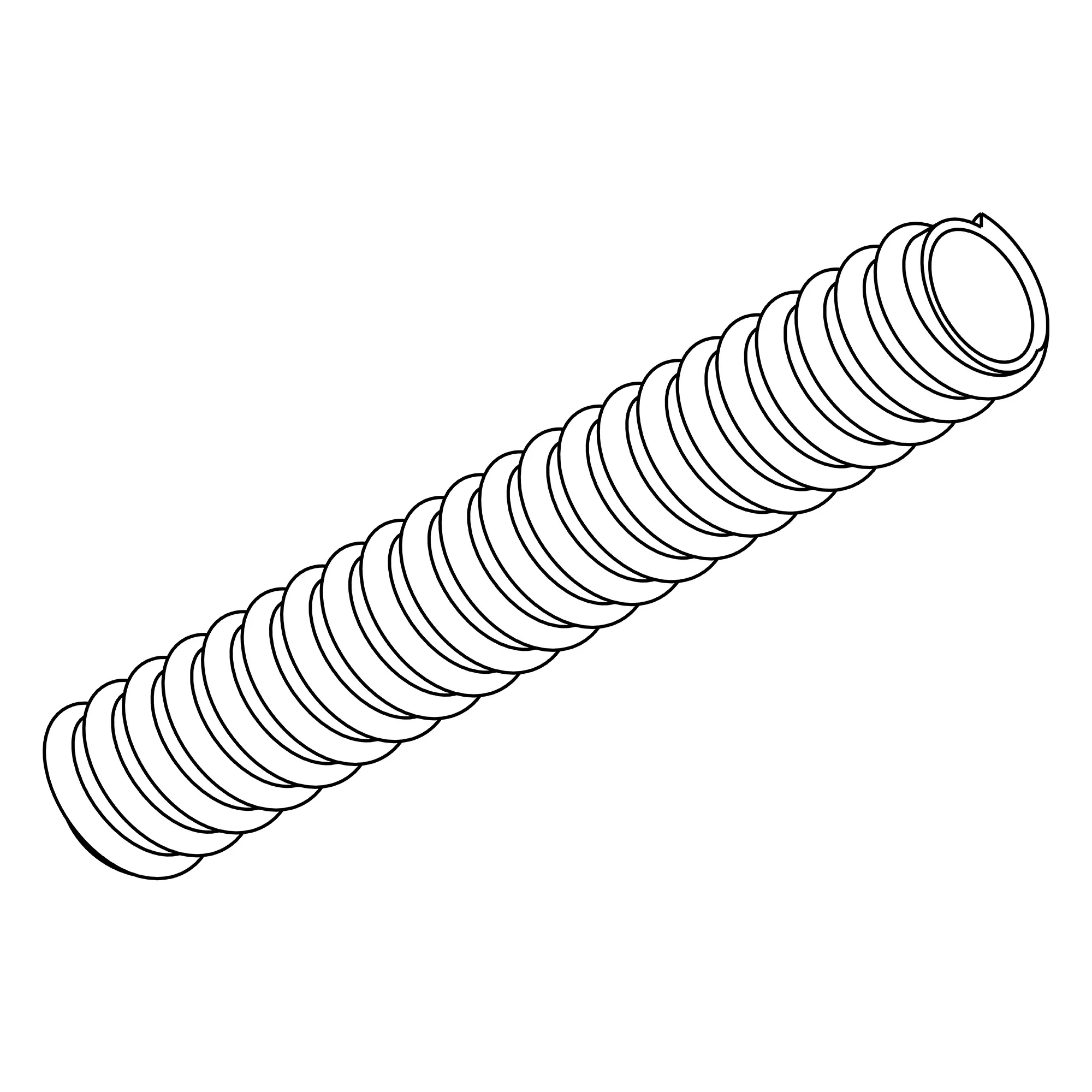John Deere Conduit Non-Metallic Convoluted Tube - HXE42546