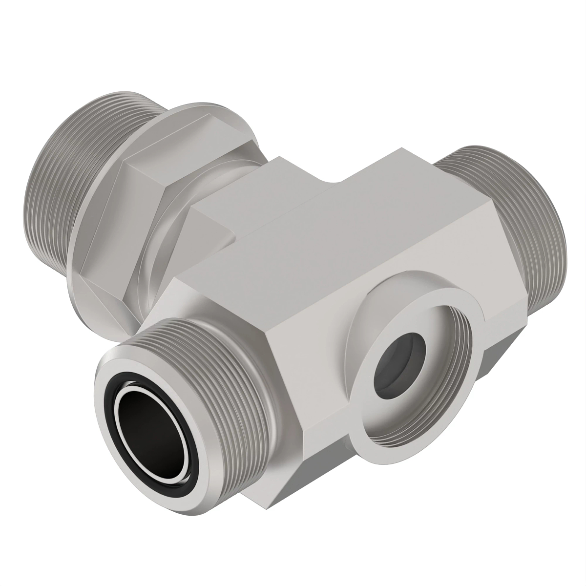 John Deere Adjustable Straight Branch Tee Fitting - AT223739