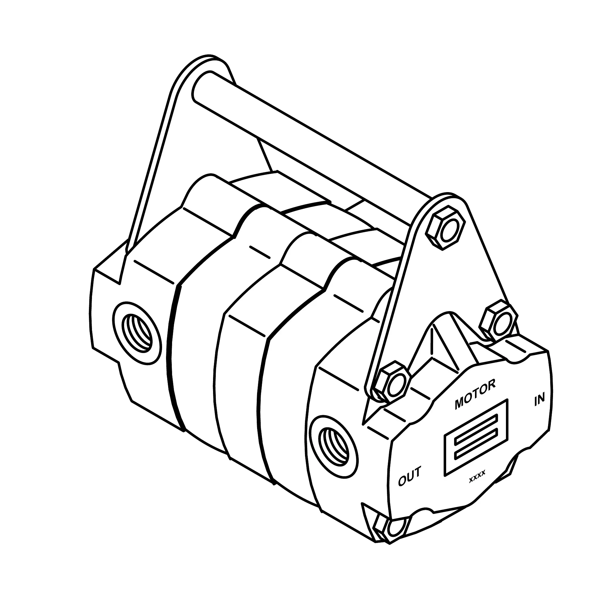 John Deere Lubrication Transfer Hydraulic External Gear Pump - AN274488