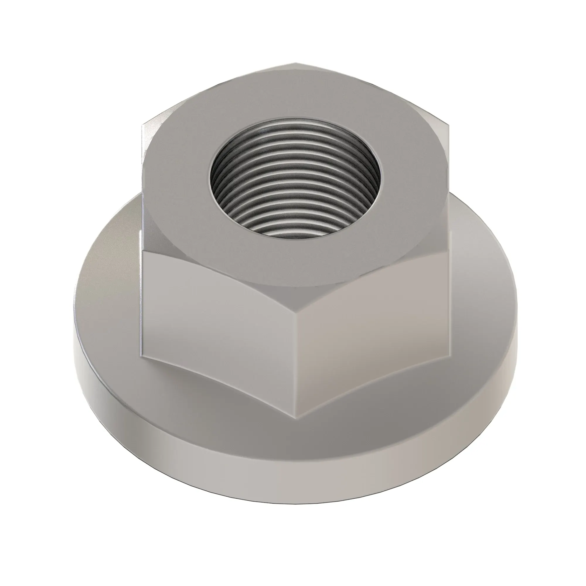 John Deere Hexagonal Flange Nut, 3/8" - T126701