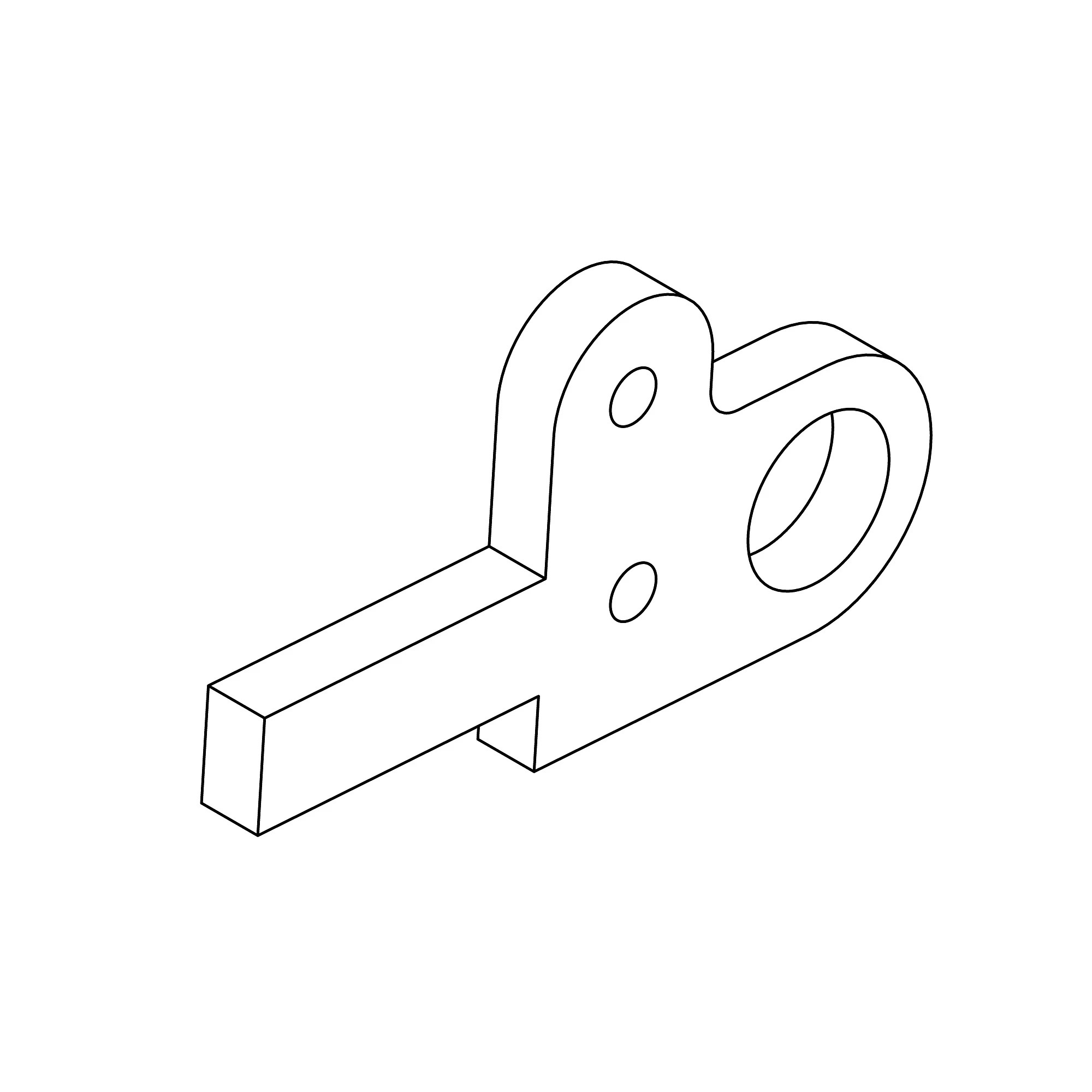 John Deere Rotary Broom Bracket - AM142392
