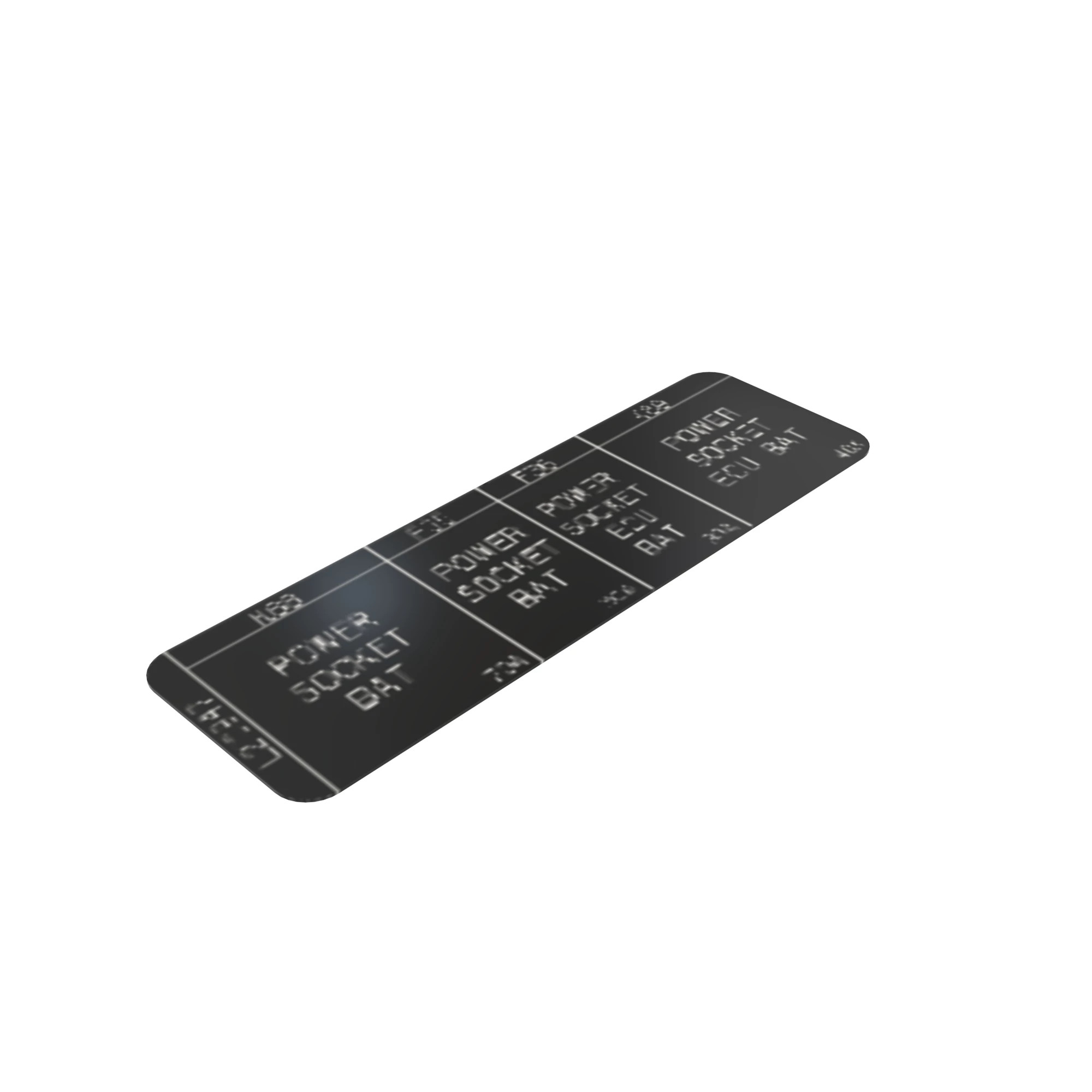 LABEL, 60A SOCKET 6M