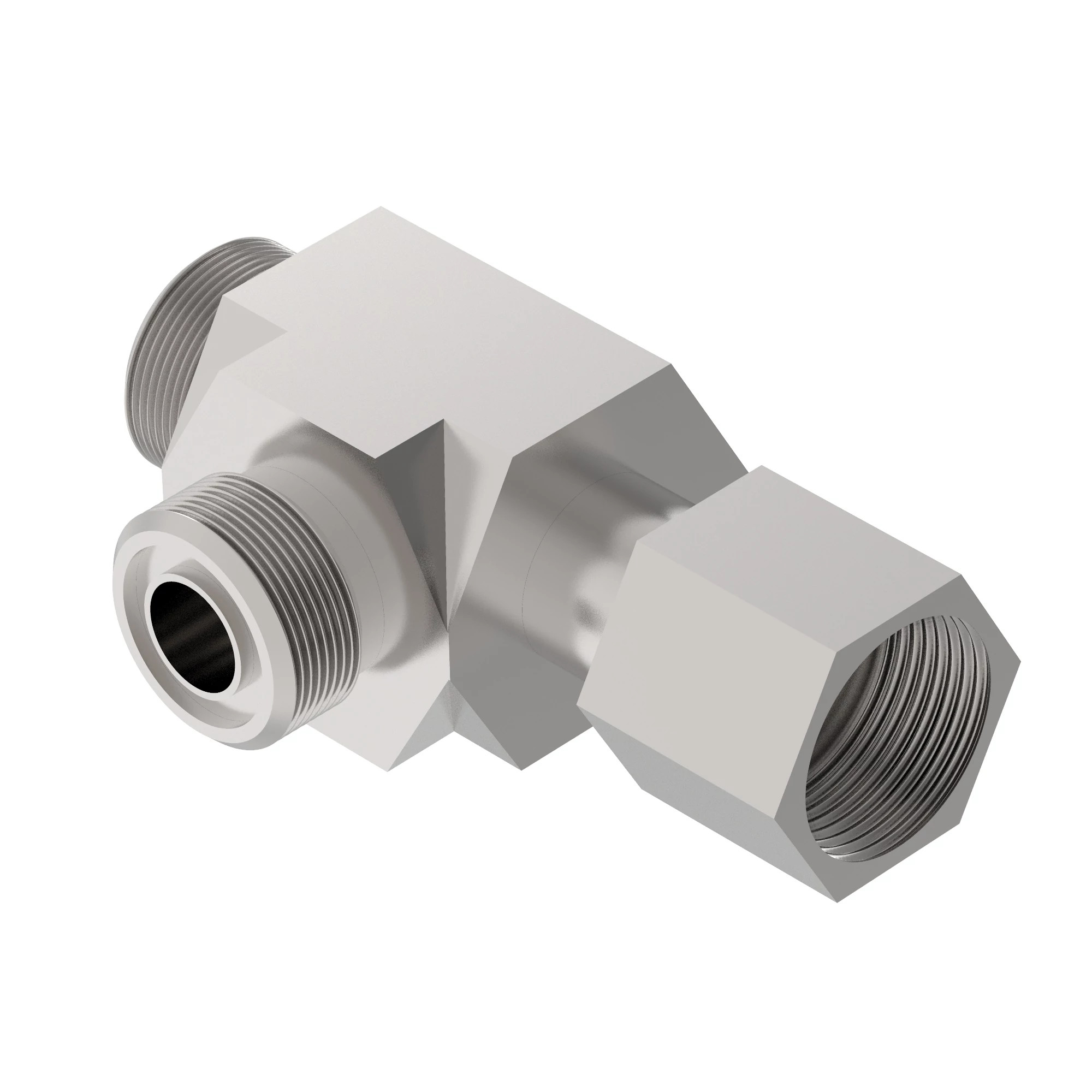 John Deere 37 Degree Flare Swivel Run Tee Fitting - U45760