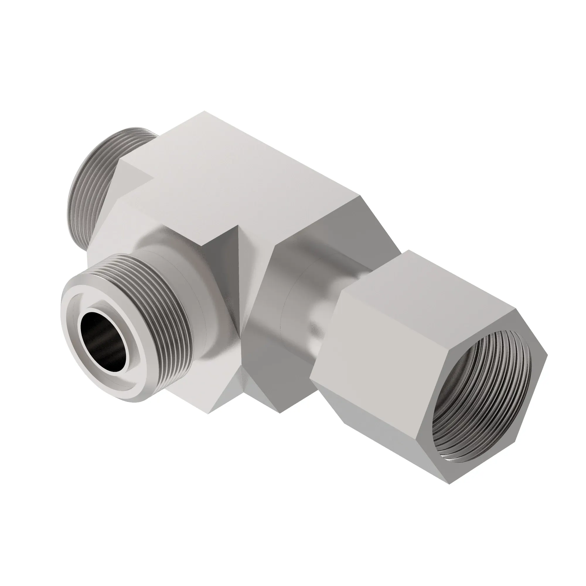 John Deere 37 Degree Flare Swivel Run Tee Fitting - U45760