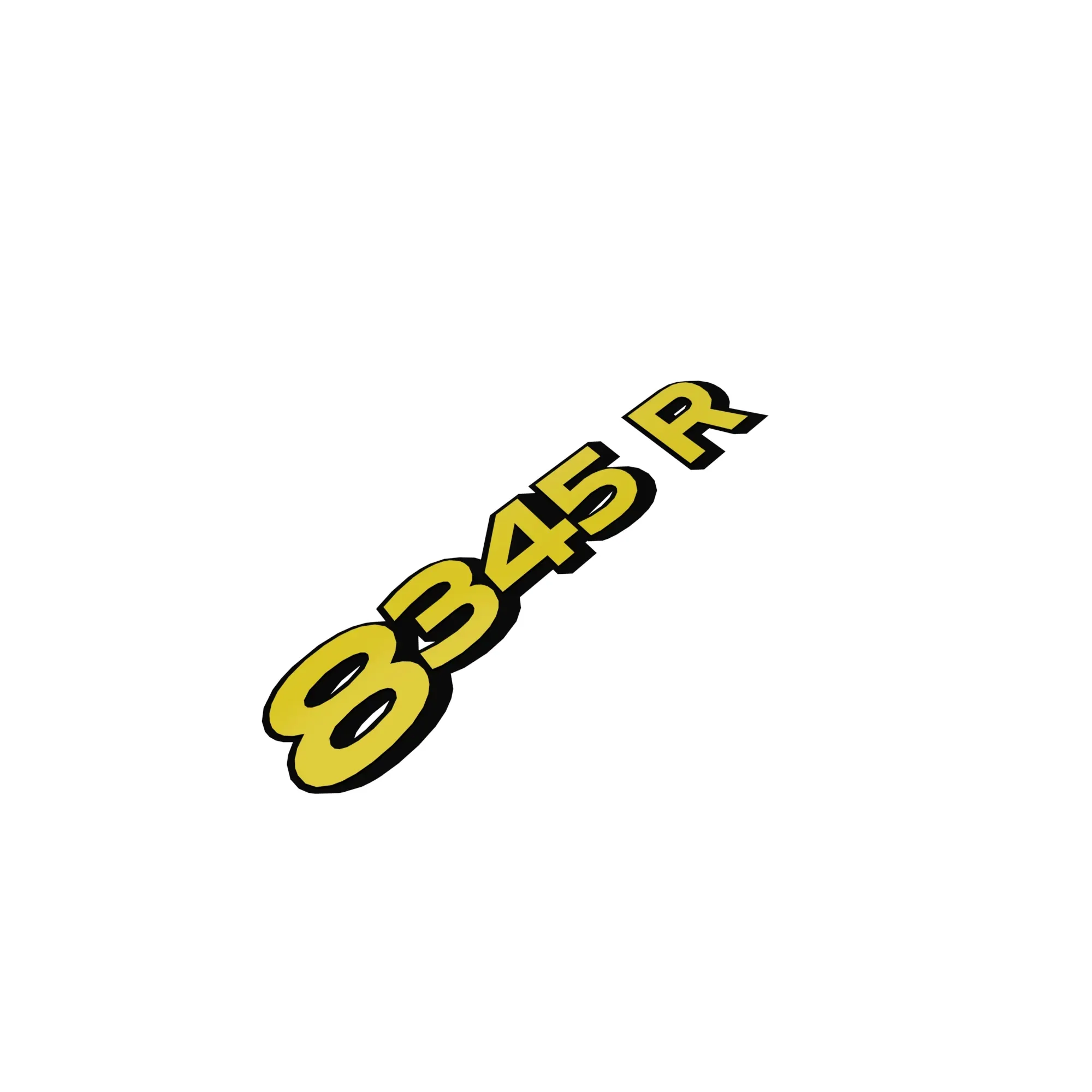 John Deere 8345R Model Number Label, Left Side - R339302