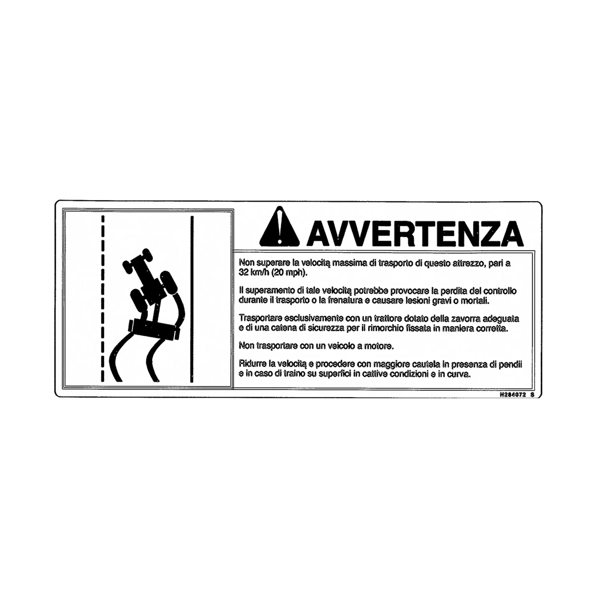 John Deere Safety Sign - N284072