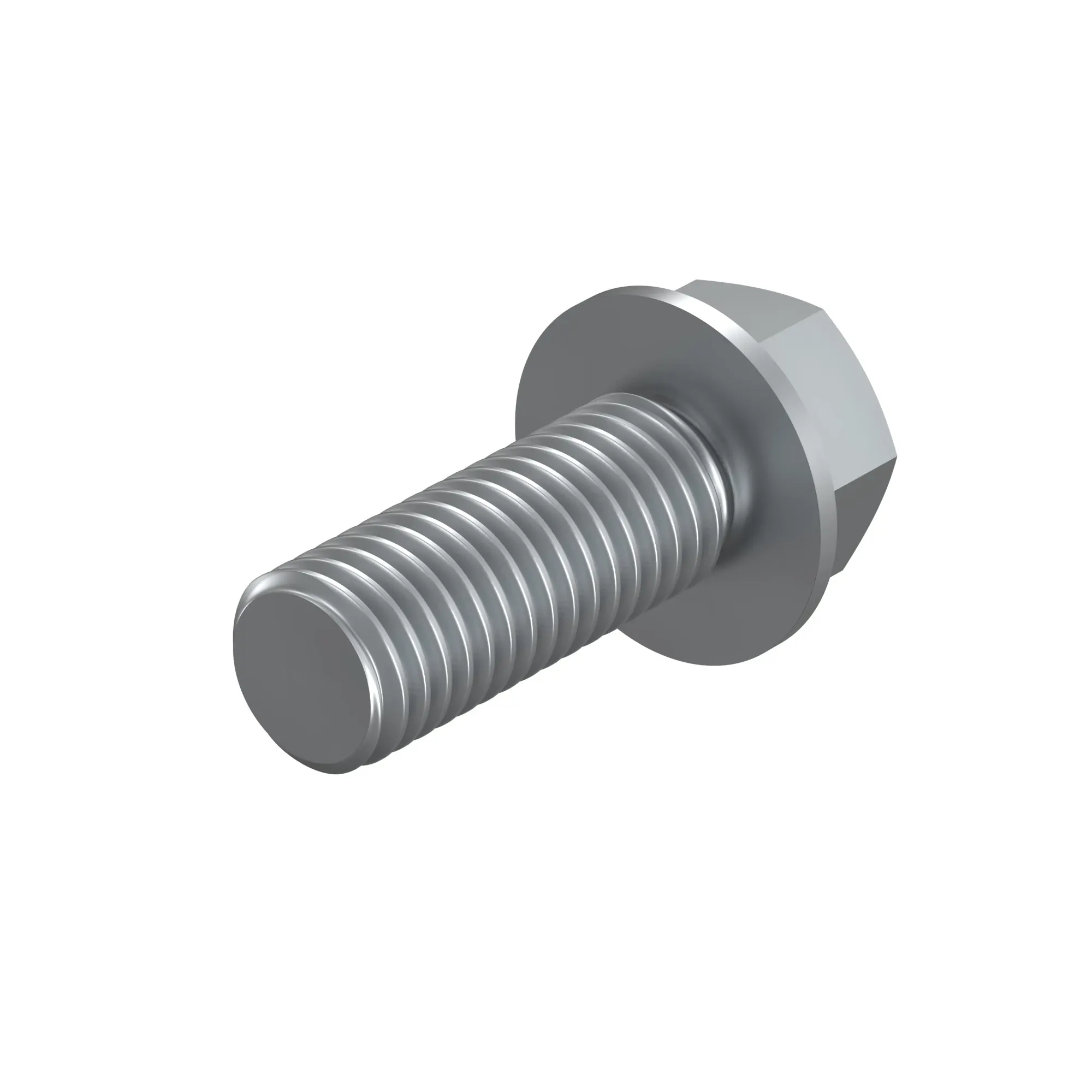 1/4-20X1/2FLANGE BOLT CLEAR ZINC G5