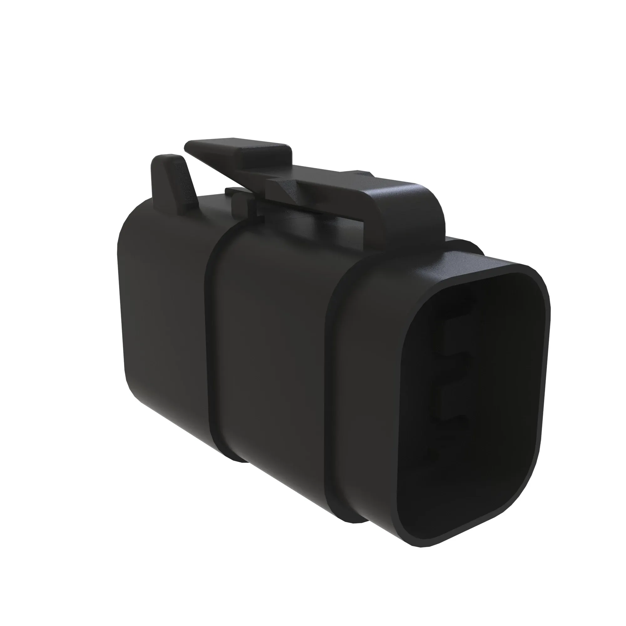 Gray Electrical Connector Assembly, 6 Cavities