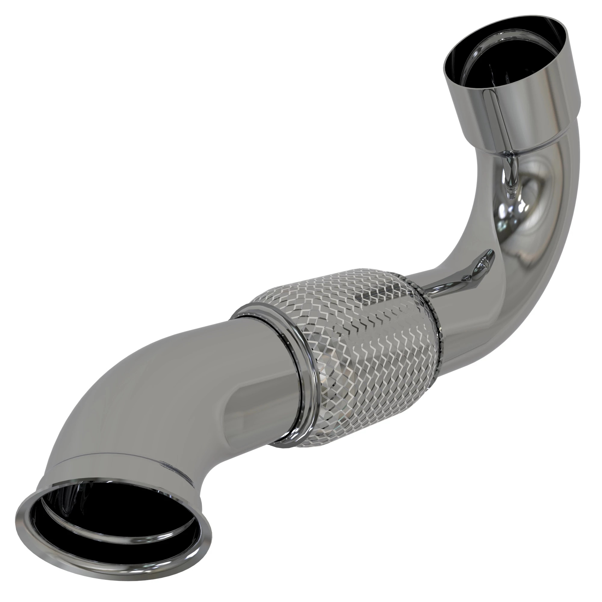 John Deere Turbocharger Muffler Exhaust Pipe - AXE56917