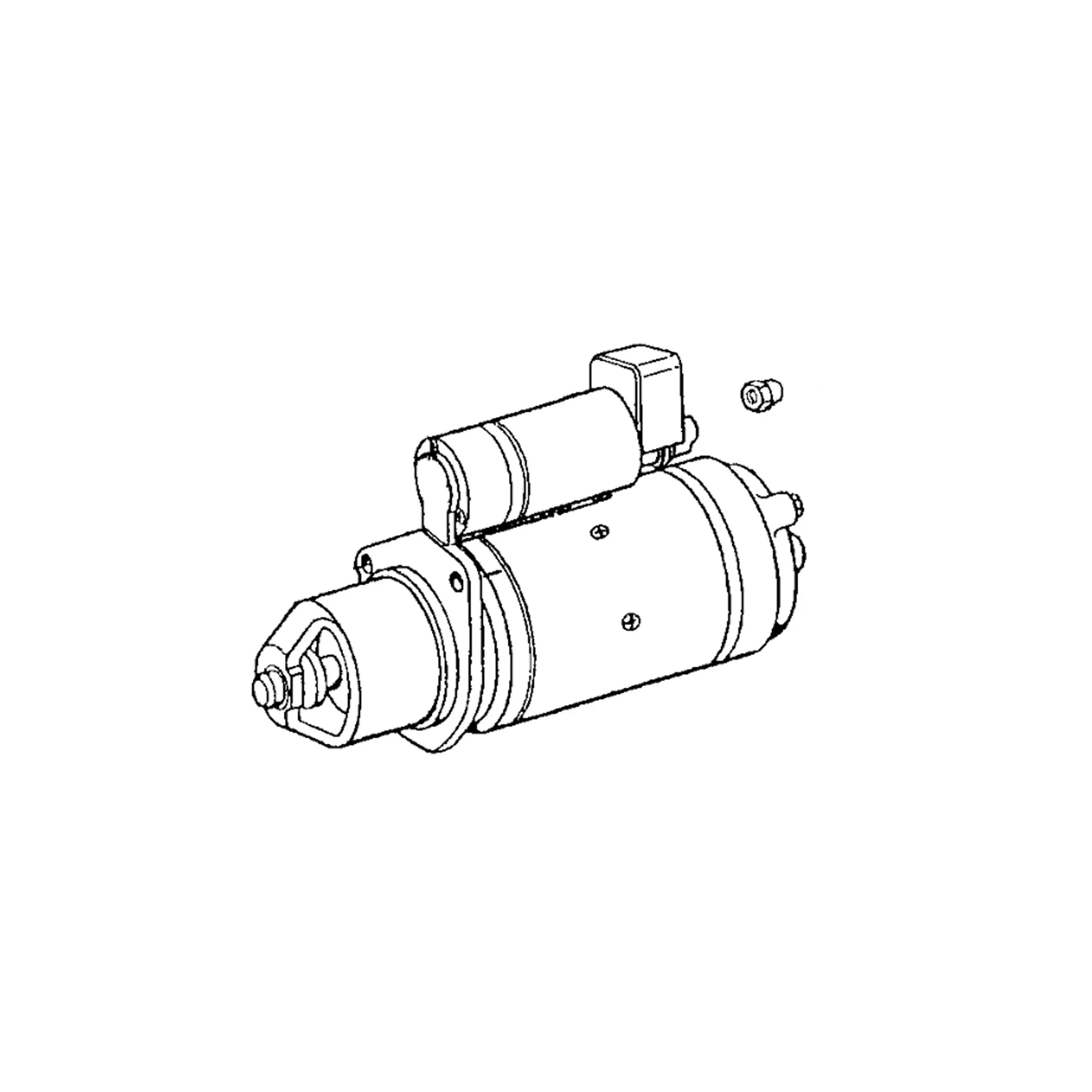 John Deere Starter Motor, 12 Volts - RE507639