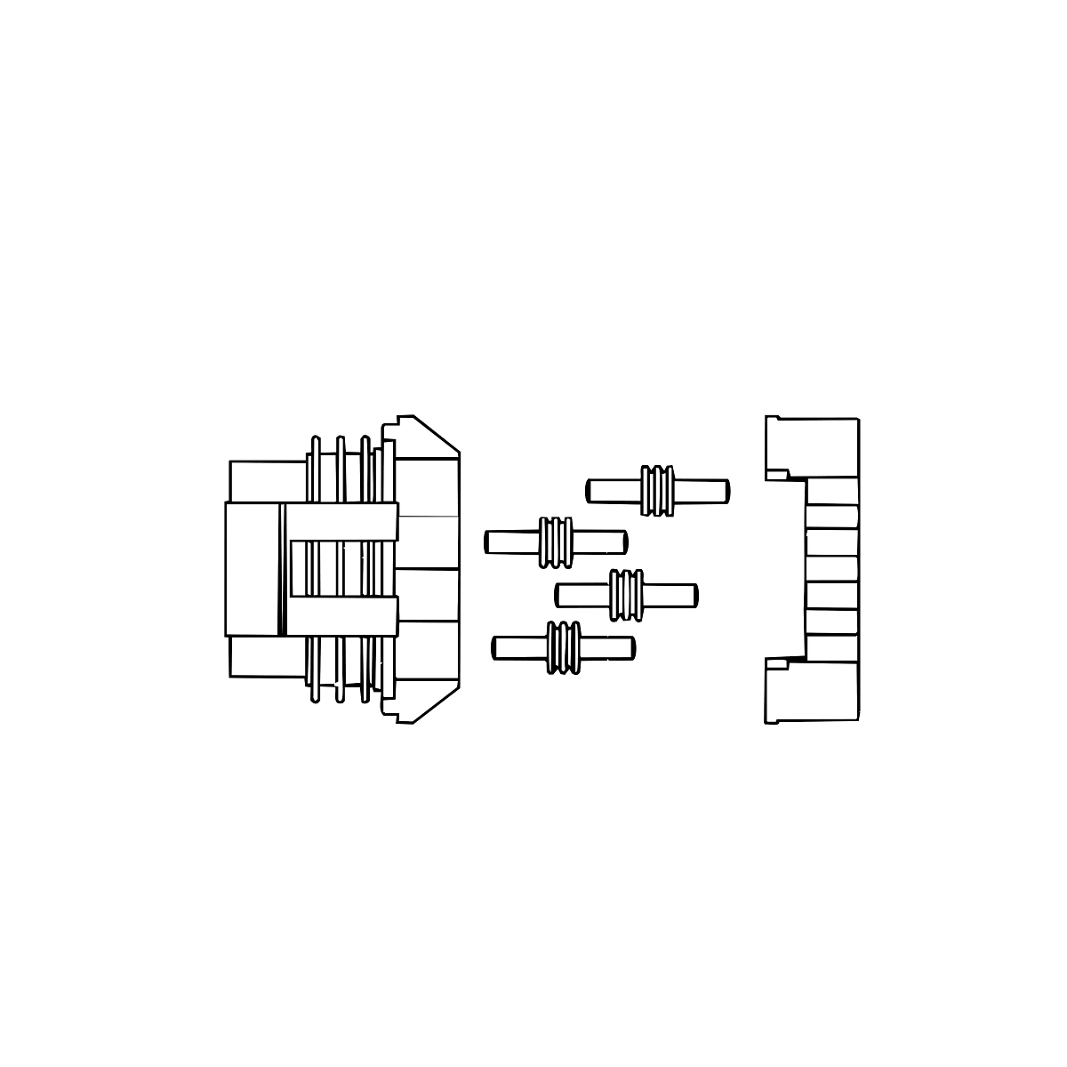 Connector, End Protector, Seed Blkg