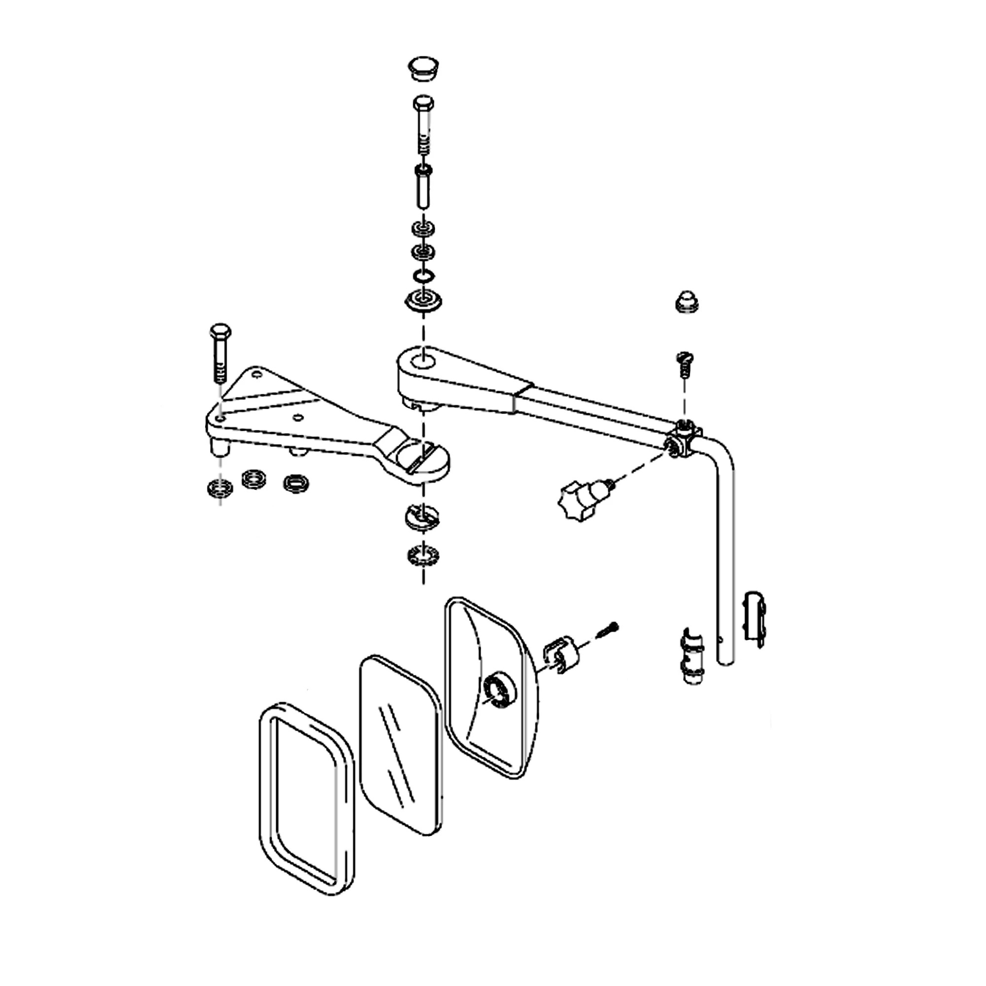 John Deere Outer Mirror Kit - RE276348