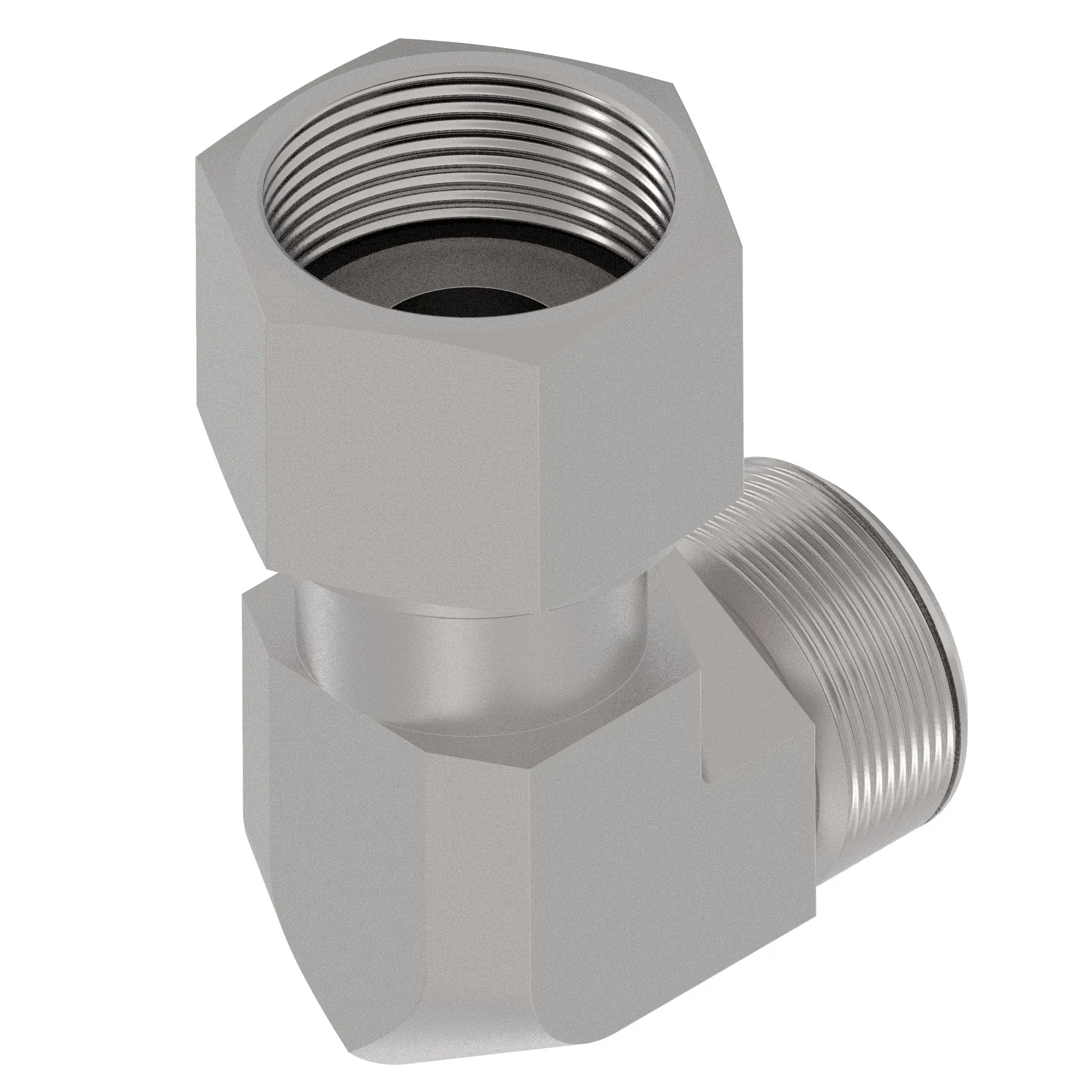 ADAPTER FITTING, 90 SWIVEL ORFS -12