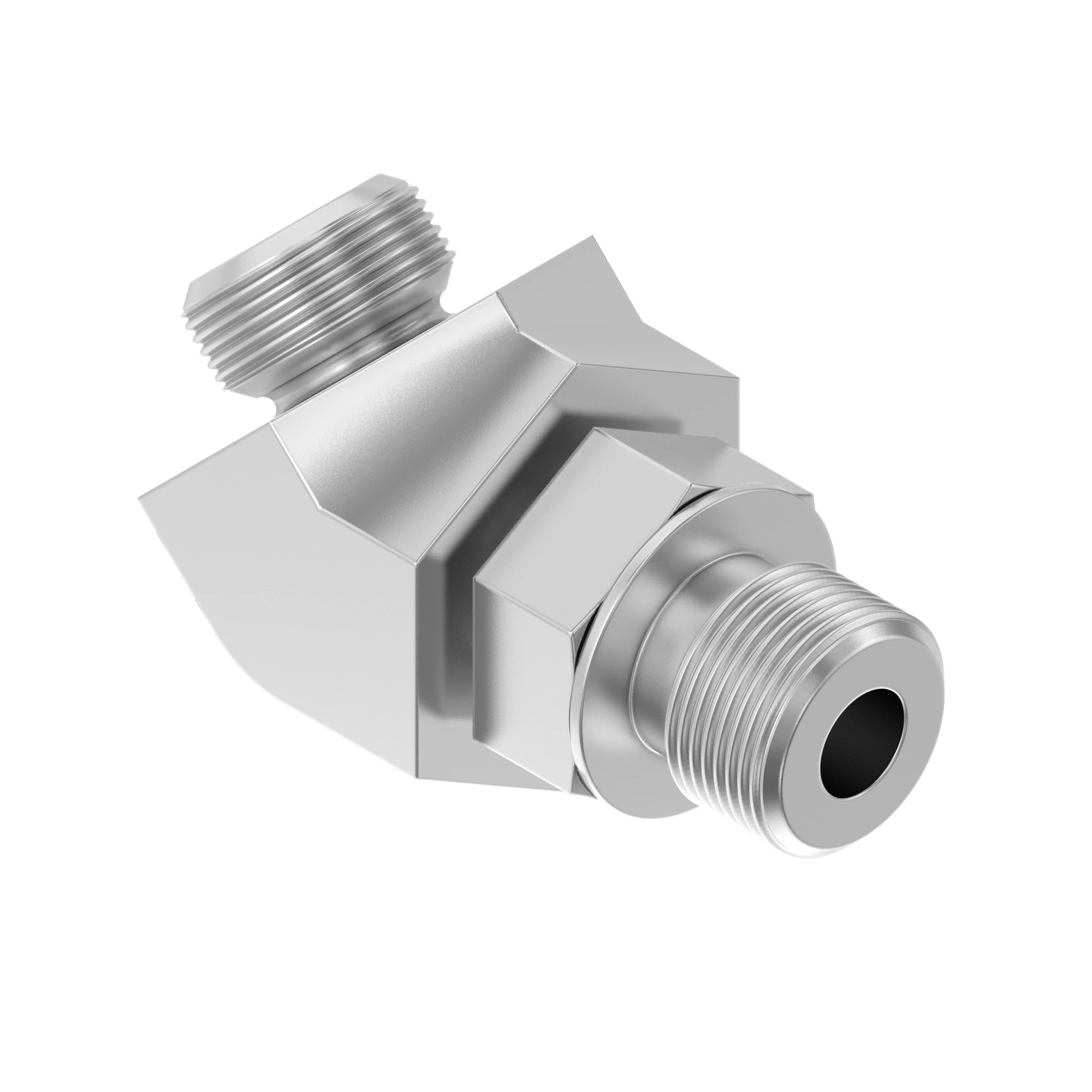 45 DEG SGT THD,ORFS, W/ MET HEX