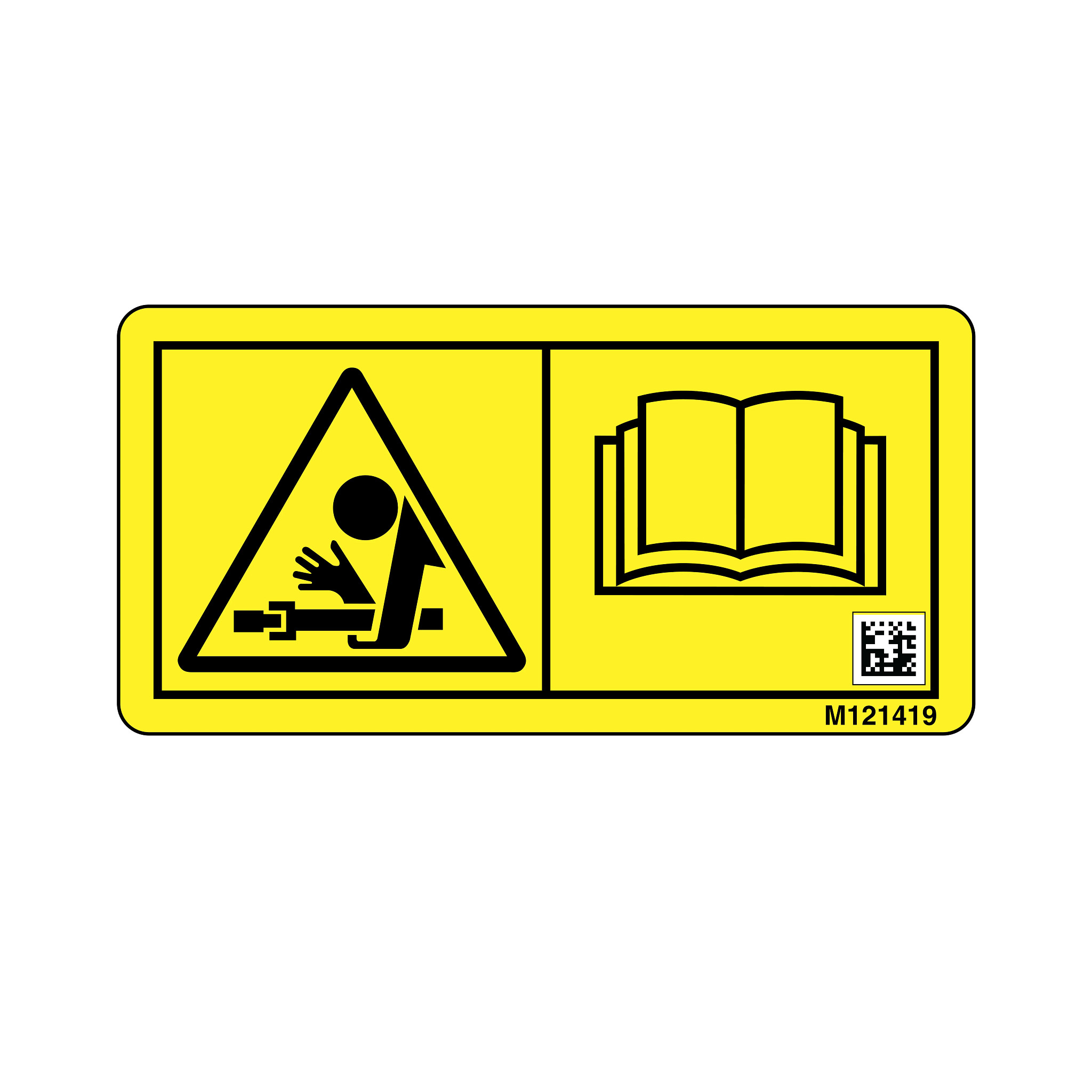 John Deere Warning Pto Label - M121419