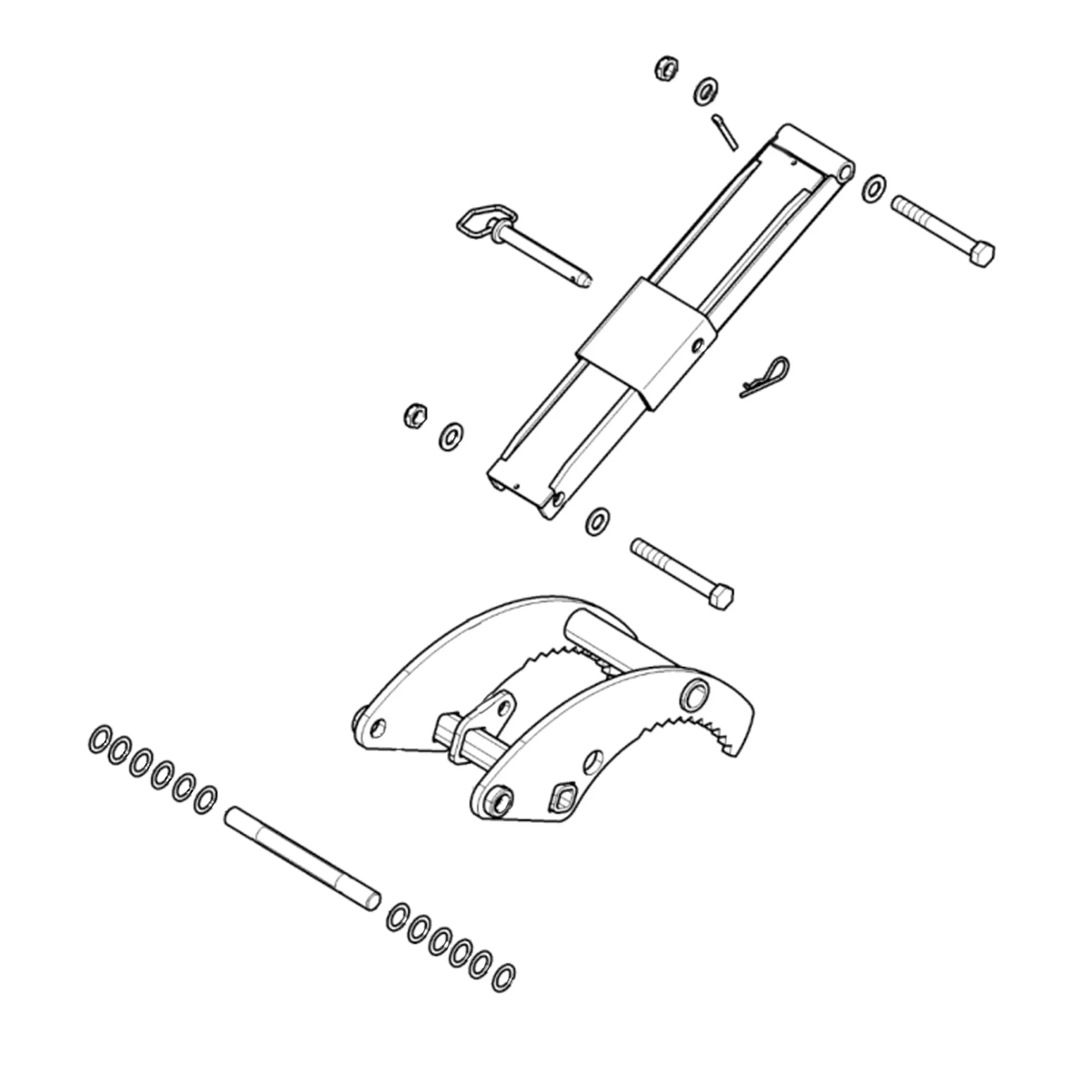 John Deere Attachment Grapple Kit - LVB26057