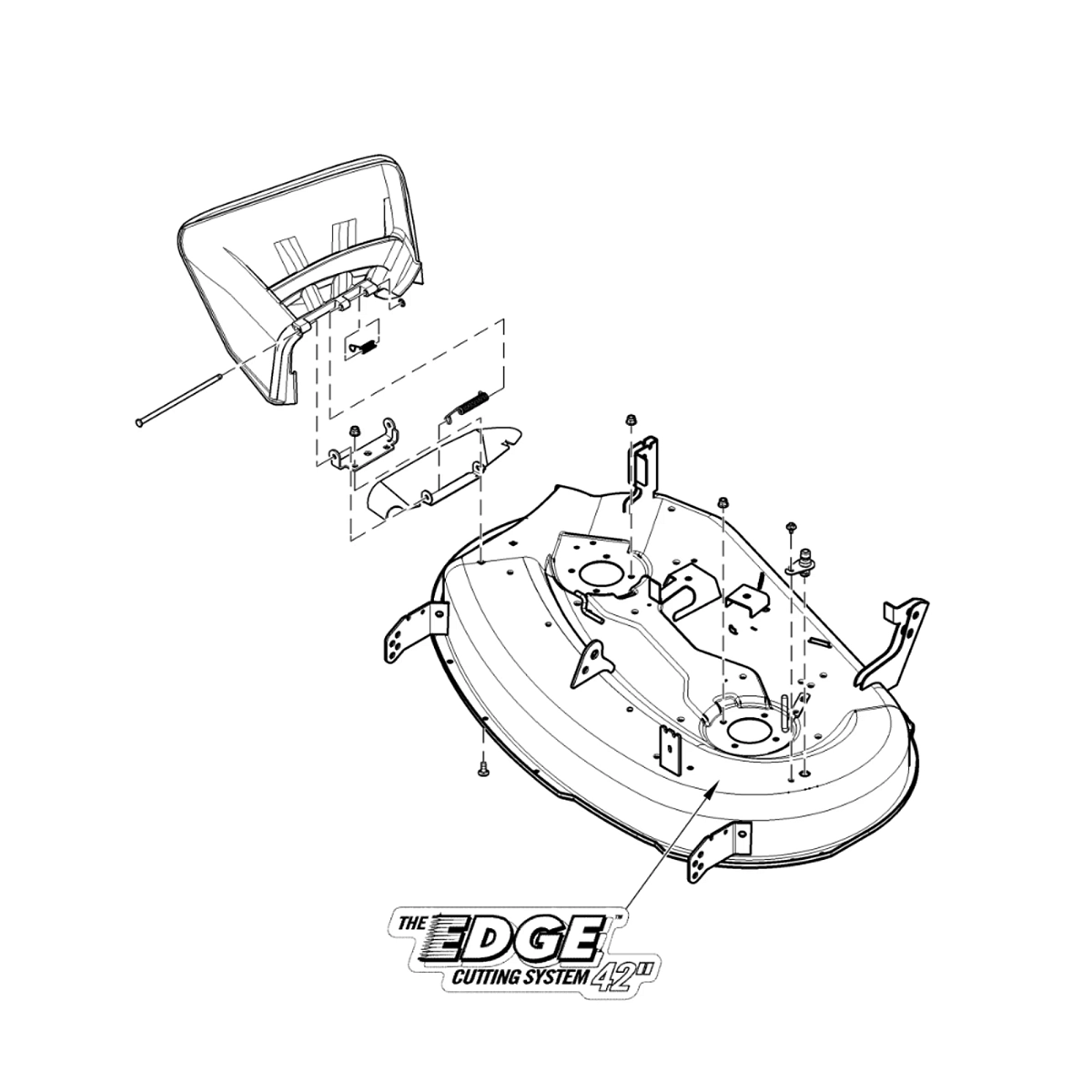 Mower Deck, Eztrak 42C Service Deck