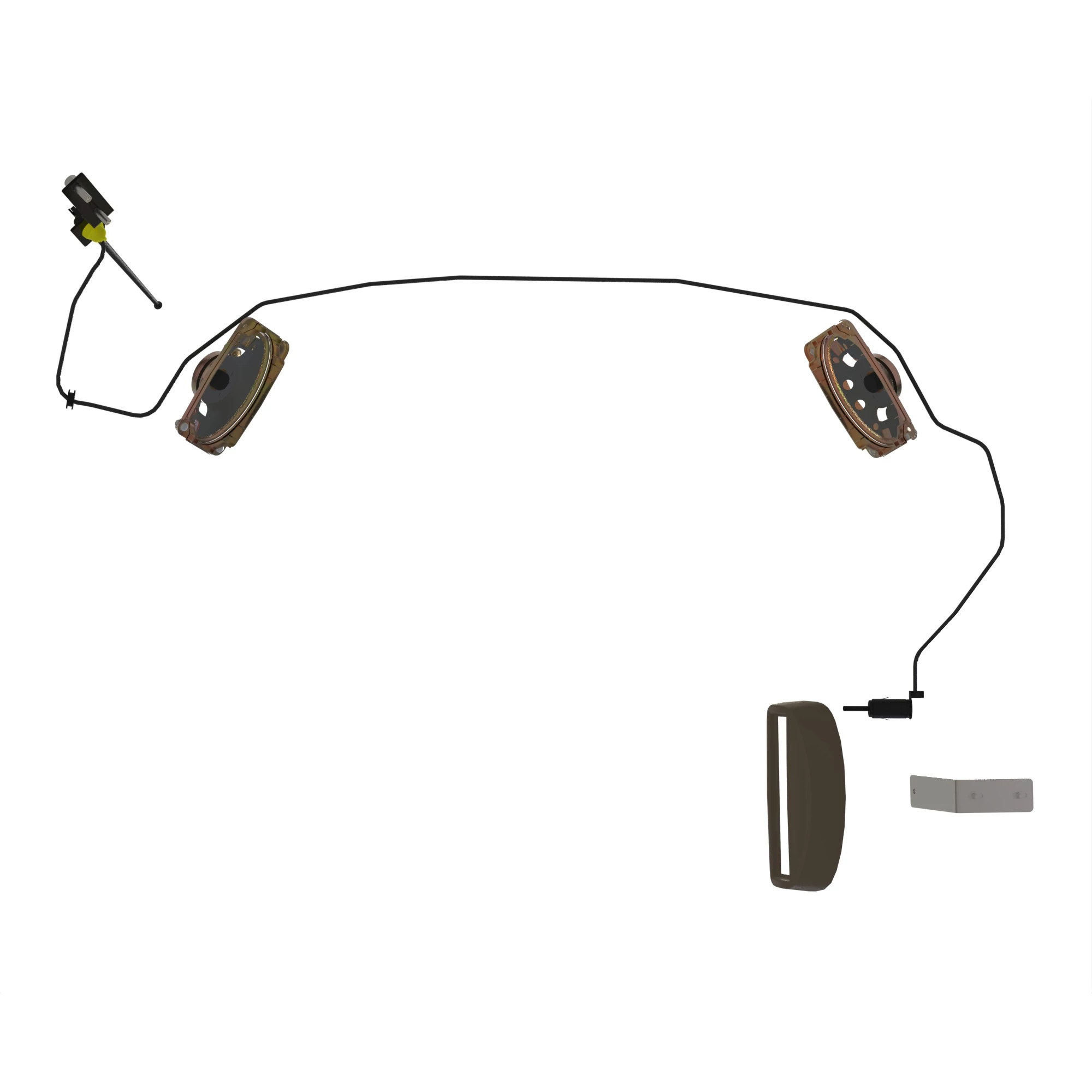 KIT, SPEAKERS W/ANTENNA&RADIO MOUNT