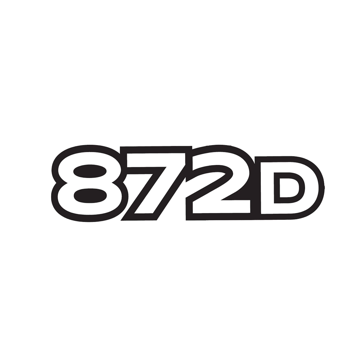 Label, 872D Model Designation