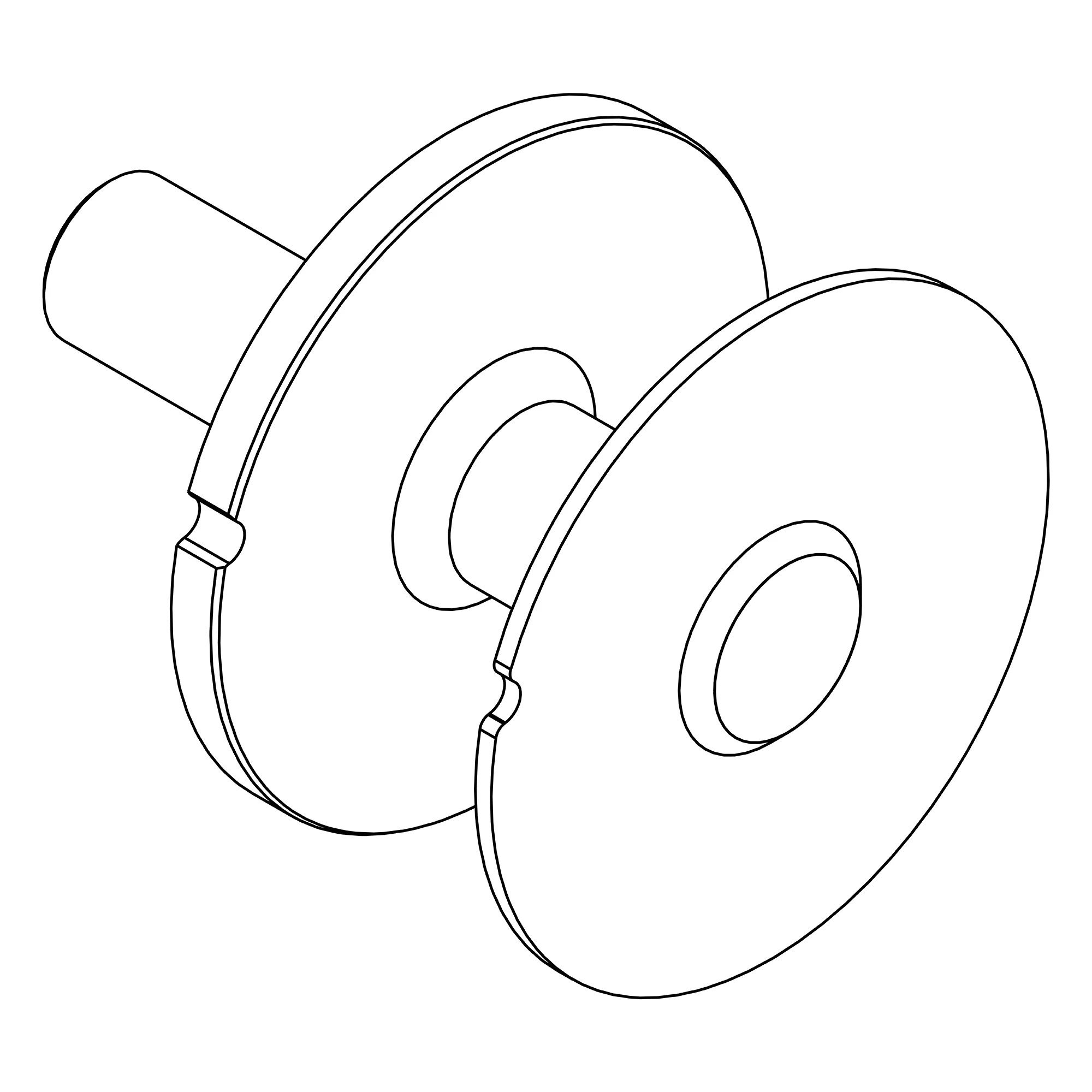SHAFT, CONDITIONER ROLL, RH