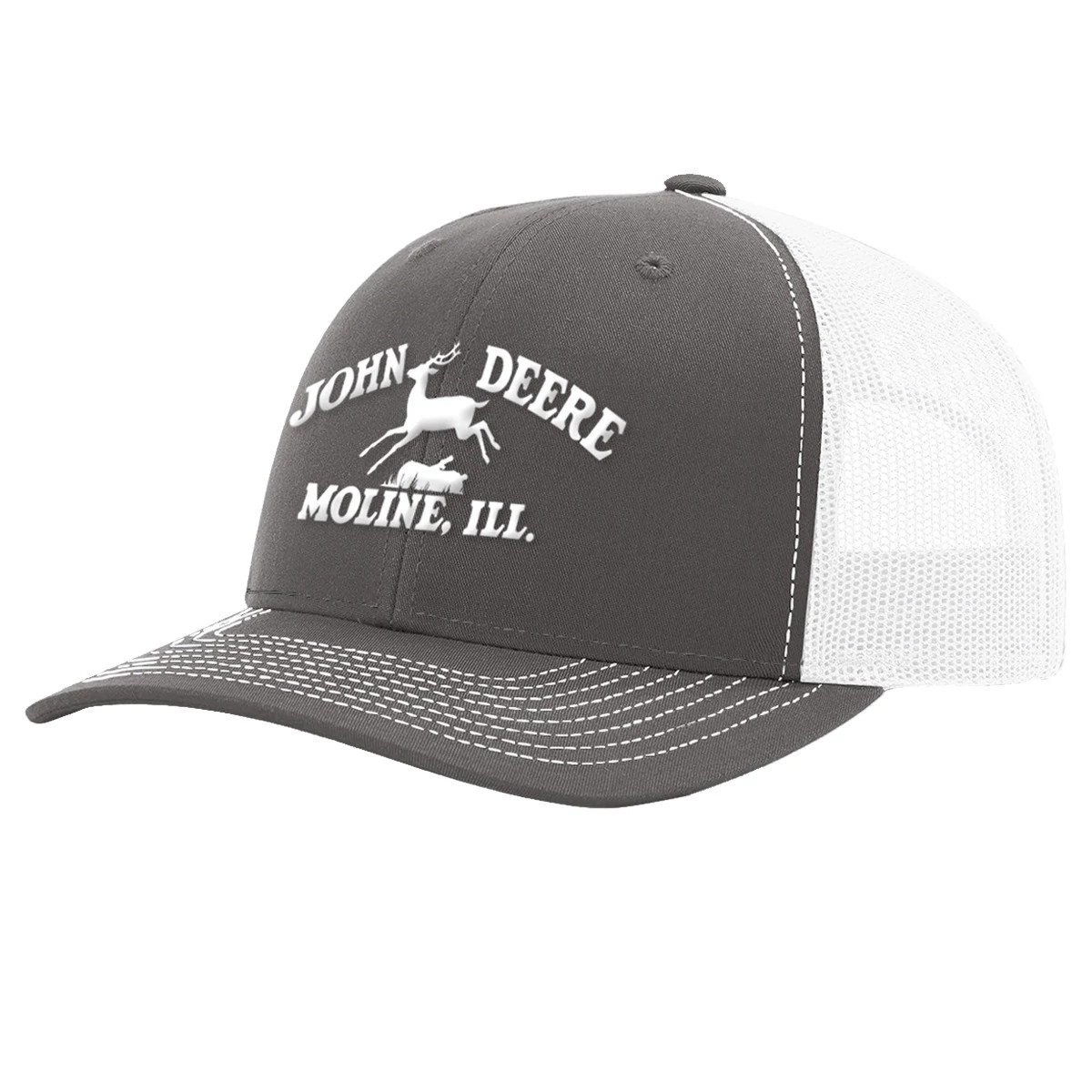 "Moline 112 White Mesh Back Hat"