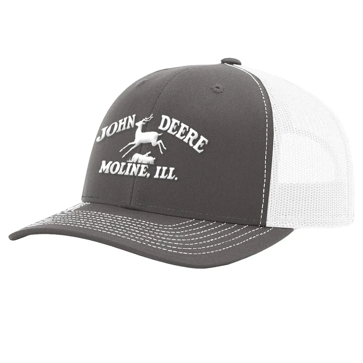"Moline 112 White Mesh Back Hat"