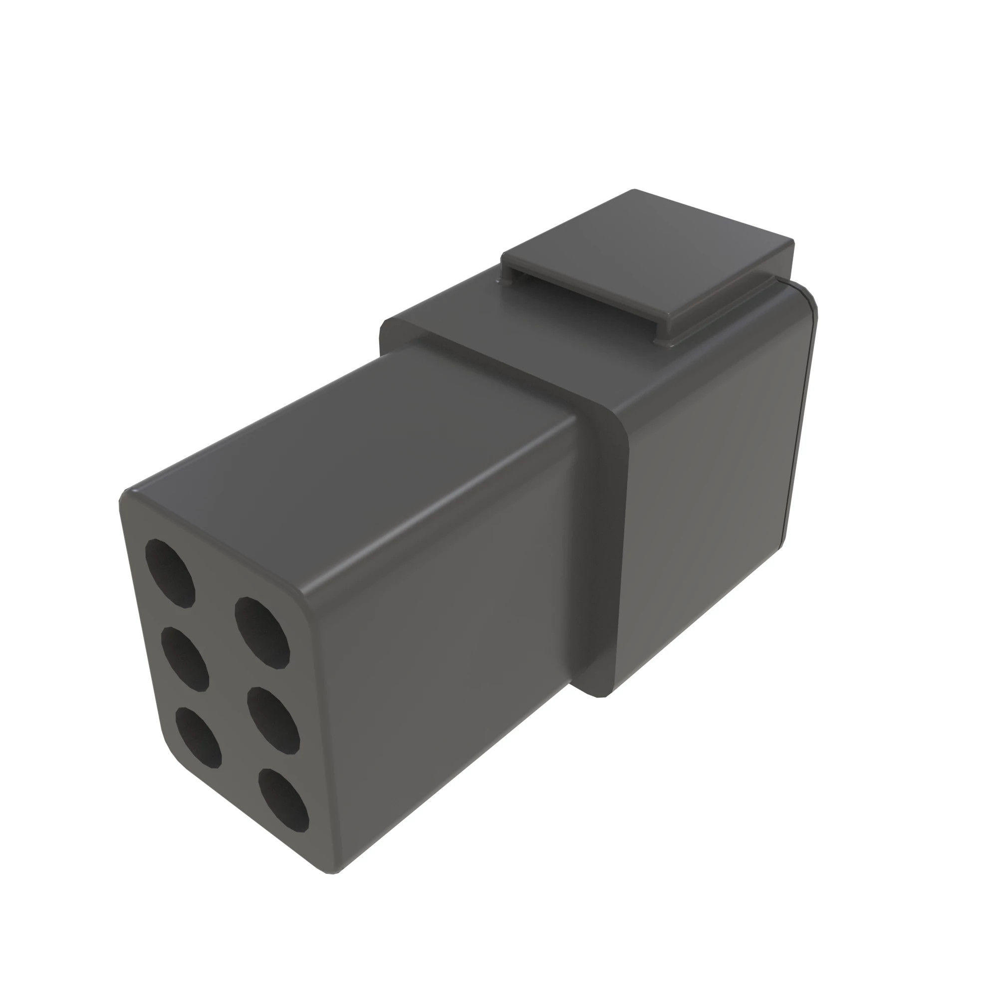 DEUTSCH DTM 6W FEM SLD LTGRY NYLON