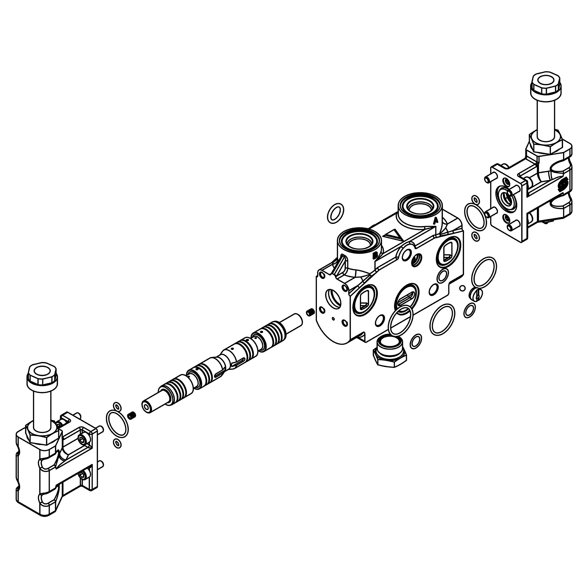 John Deere Master Block Control Valve - AXE18760