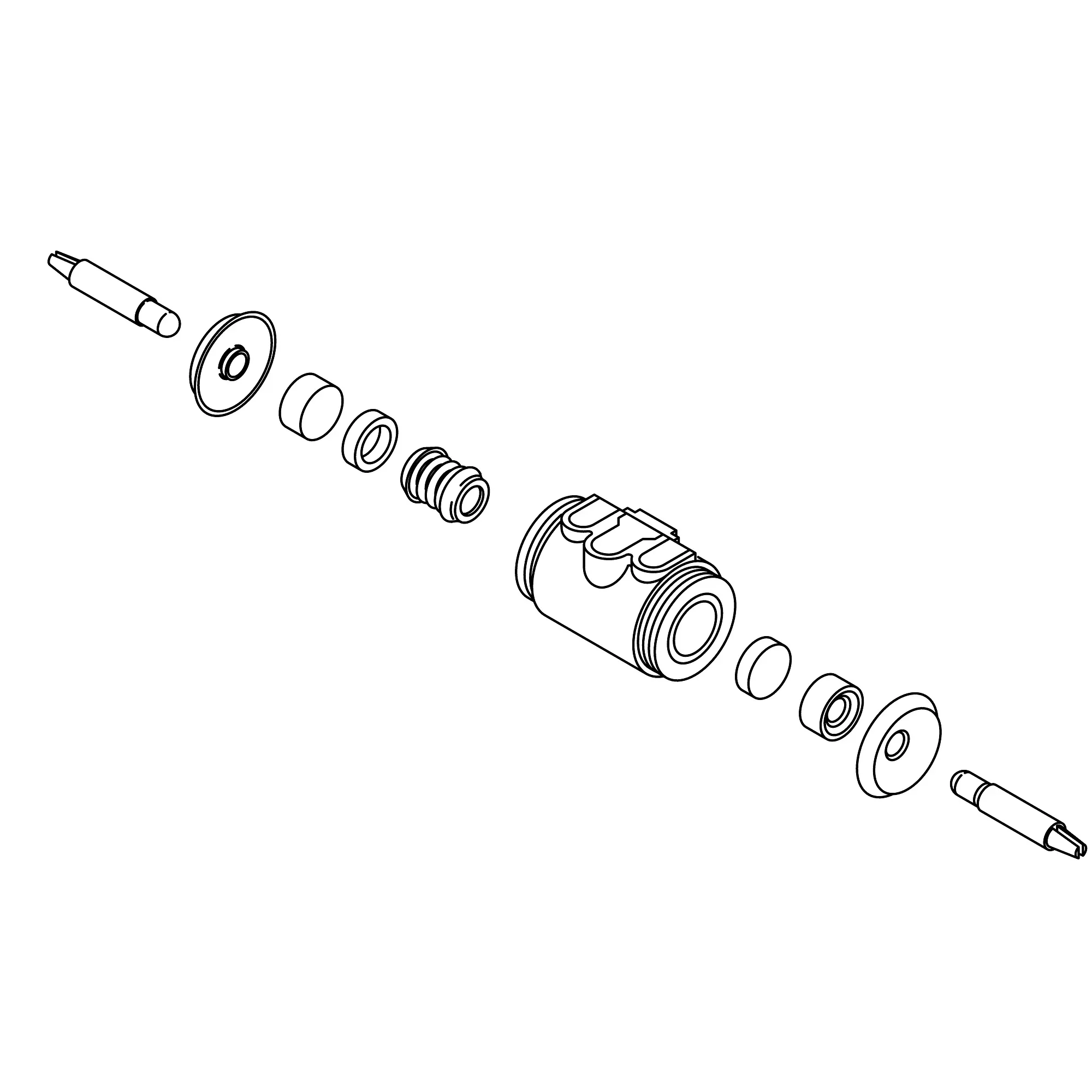 John Deere Brake Hydraulic Cylinder - AH131049