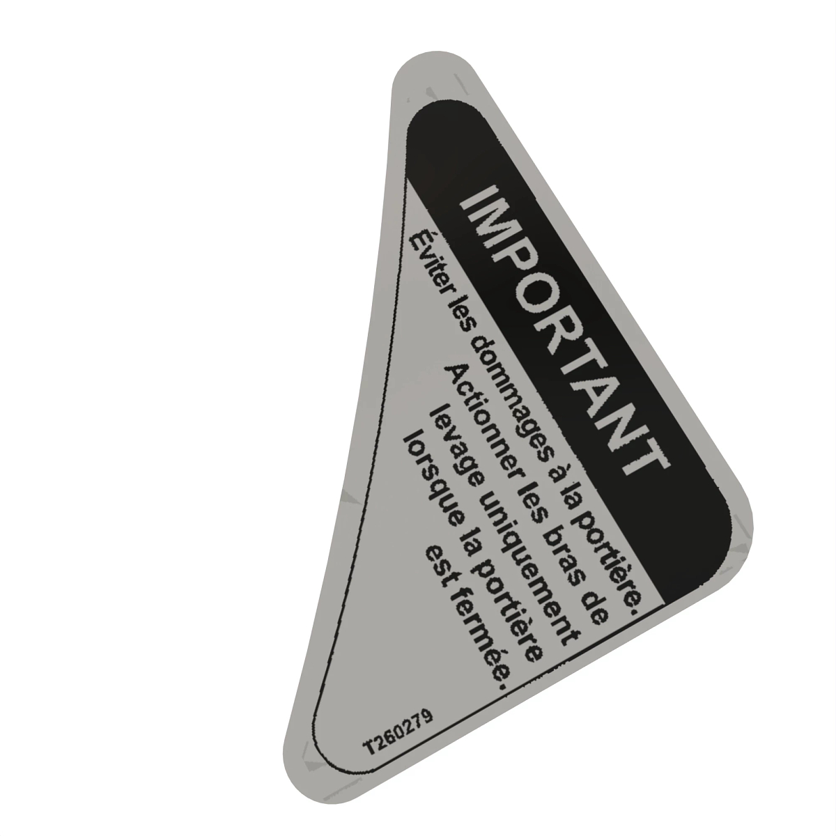 LABEL, OPERATE W/DOOR CLOSED FRENCH