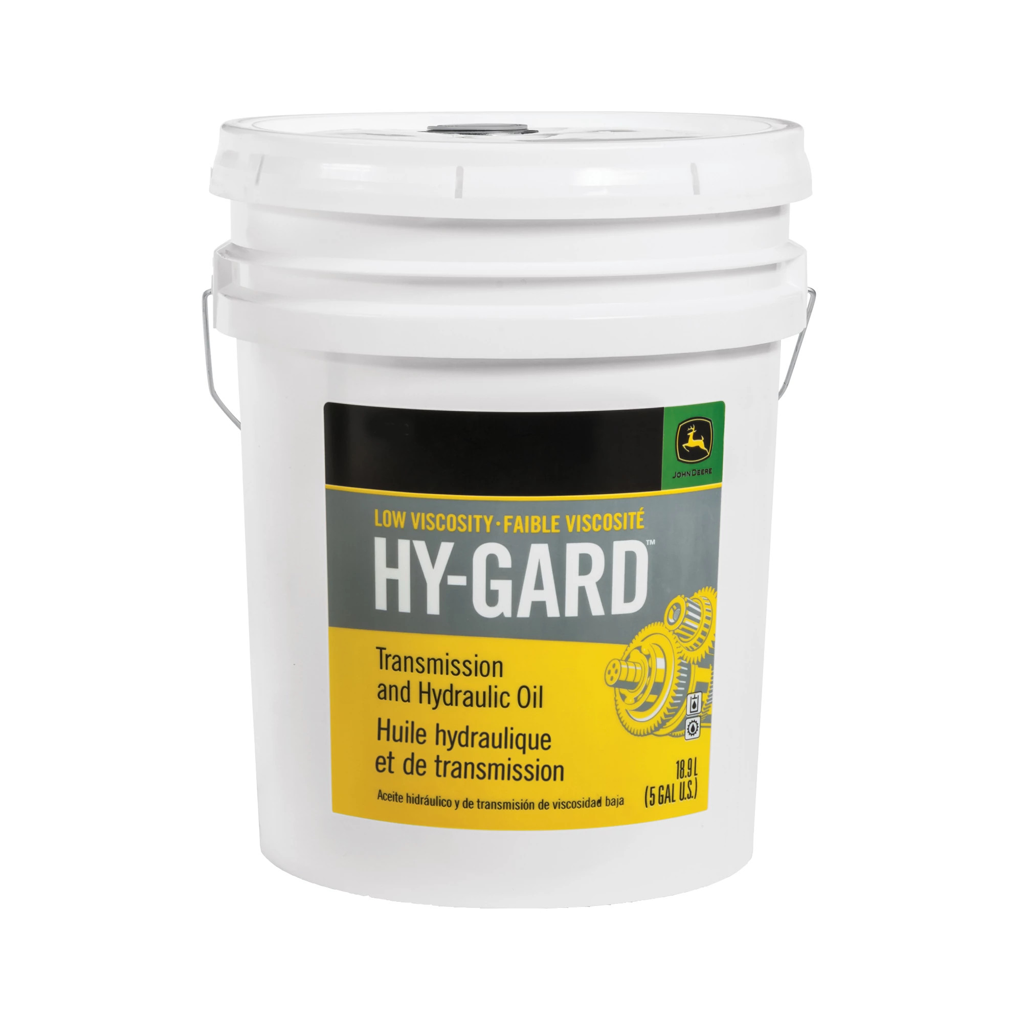 John Deere Transmission and Hydraulic Oil, Low Viscosity Hy-Gard™, 18.9 Liter (5 Gallon) - TY6342