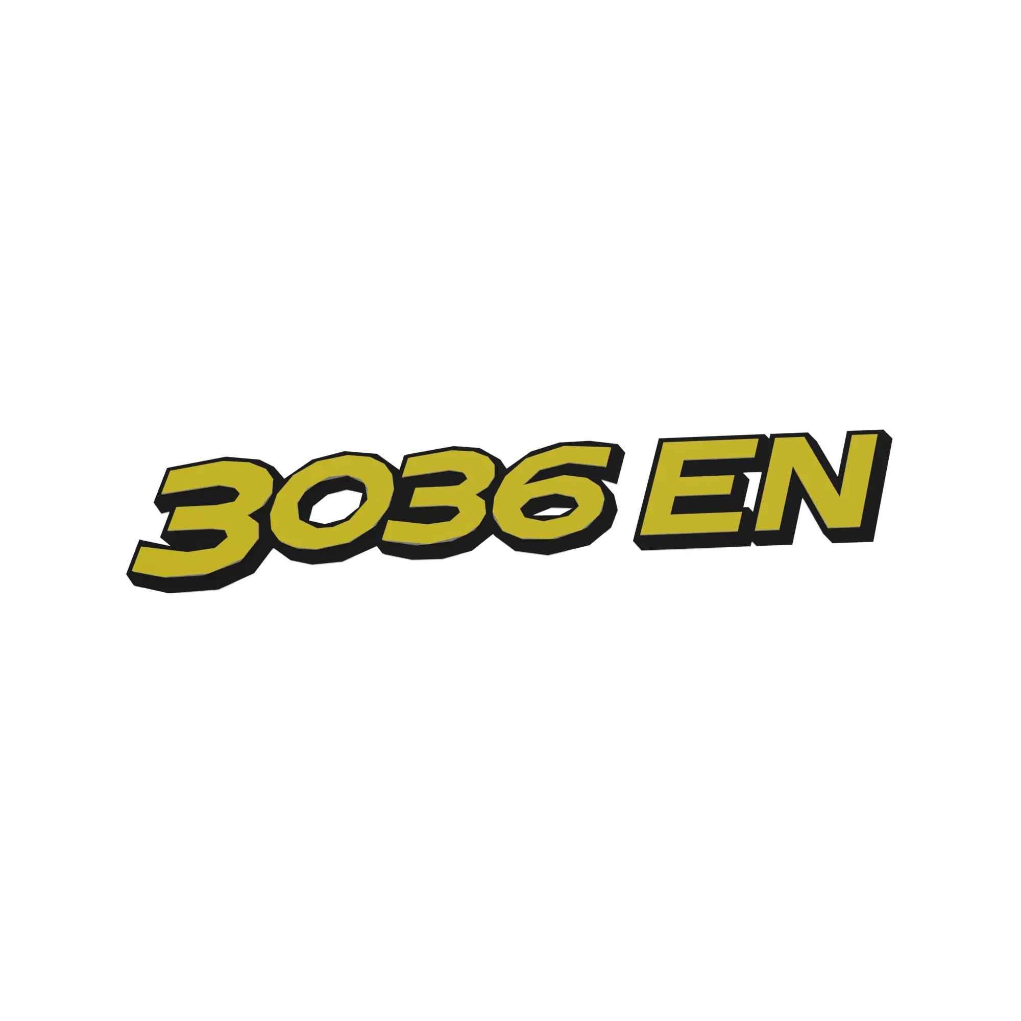 John Deere 3036EN Model Designation Label, Left Side - SU45936