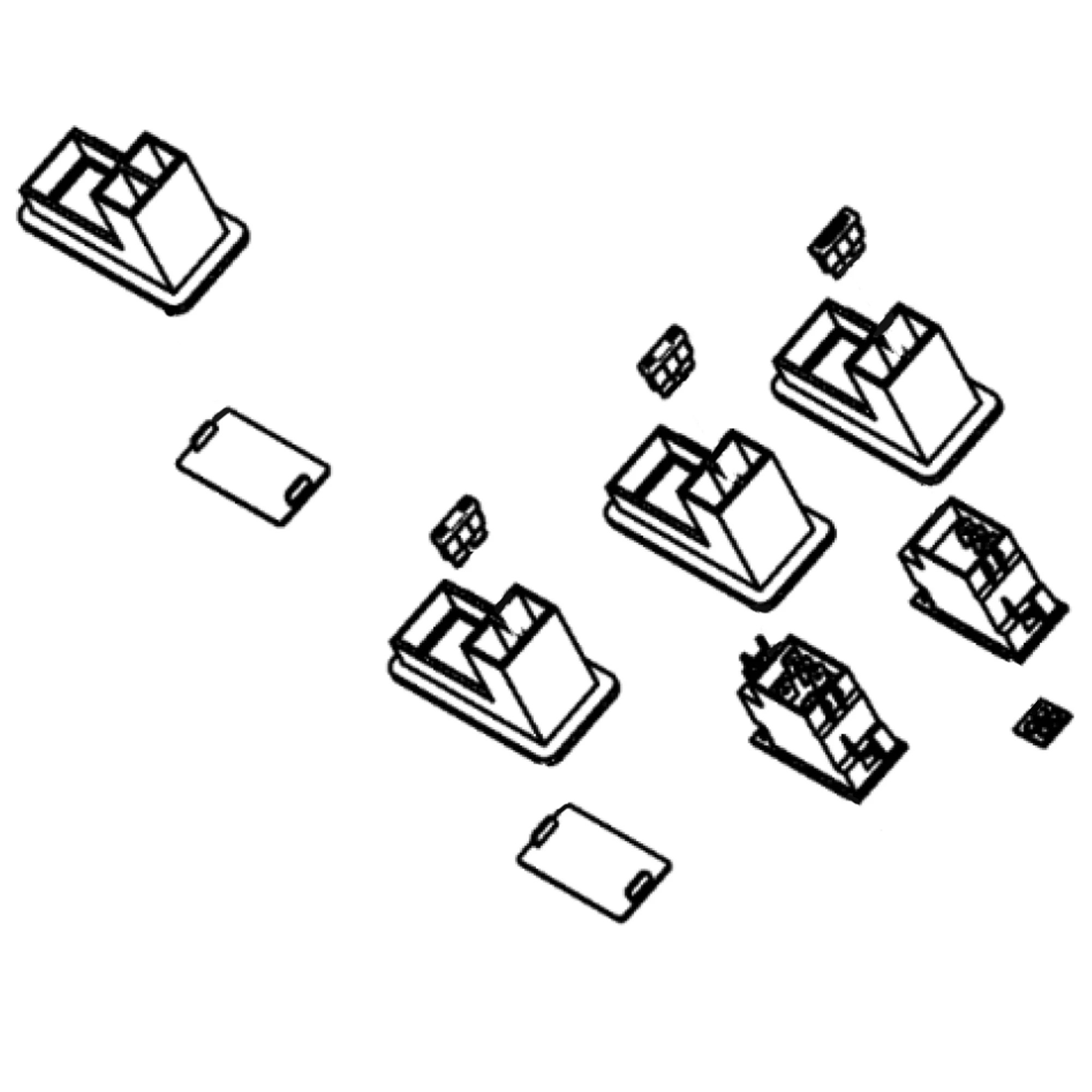 John Deere Cab Headliner Switch Kit - HFP35742140