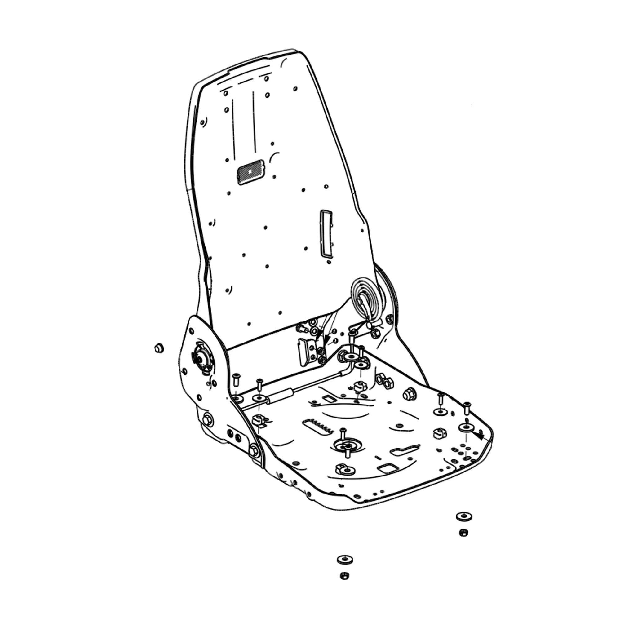 John Deere 12 Degree Recline Seat Kit - AT503347