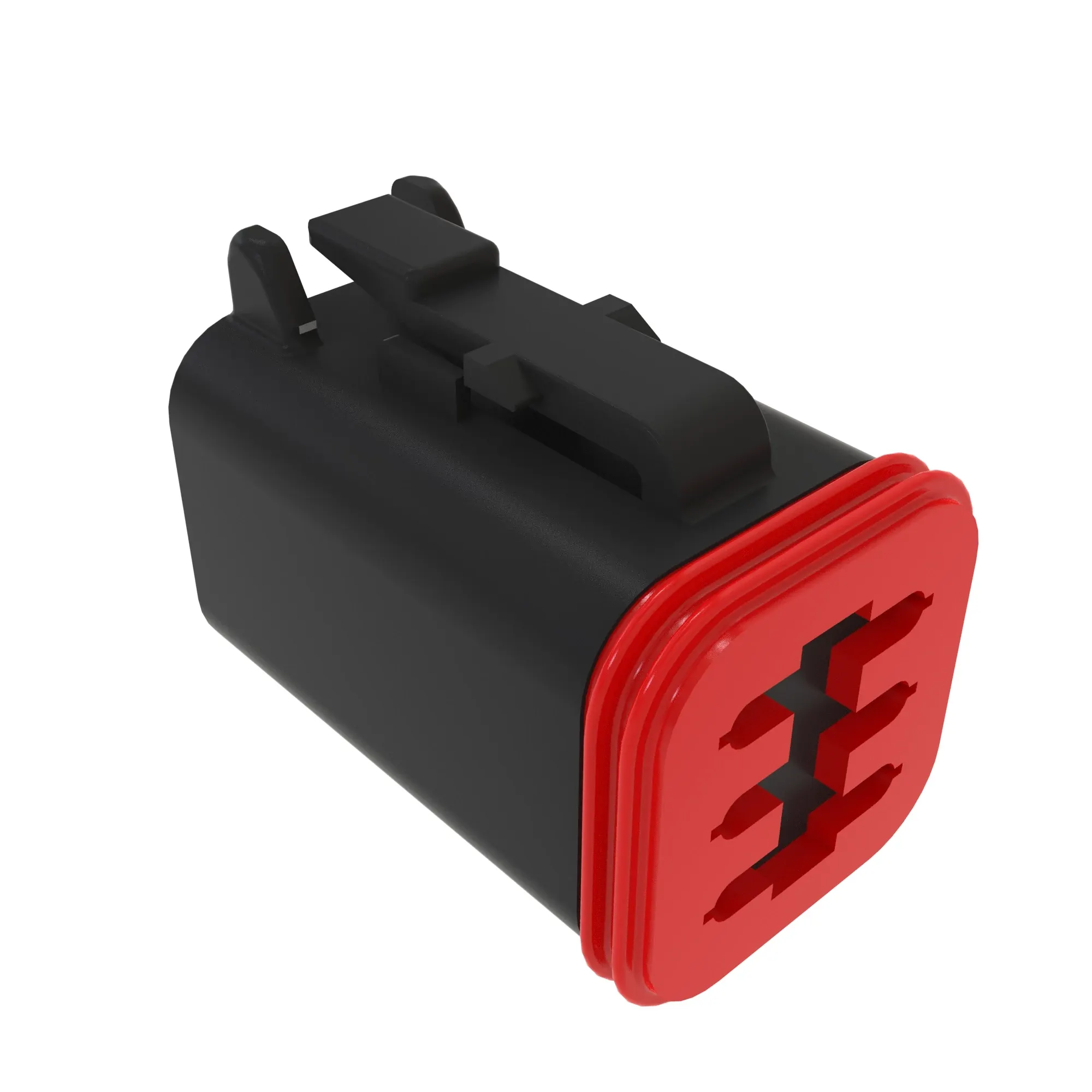 DEUTSCH 6WAY MALE SLD BLK PLASTIC