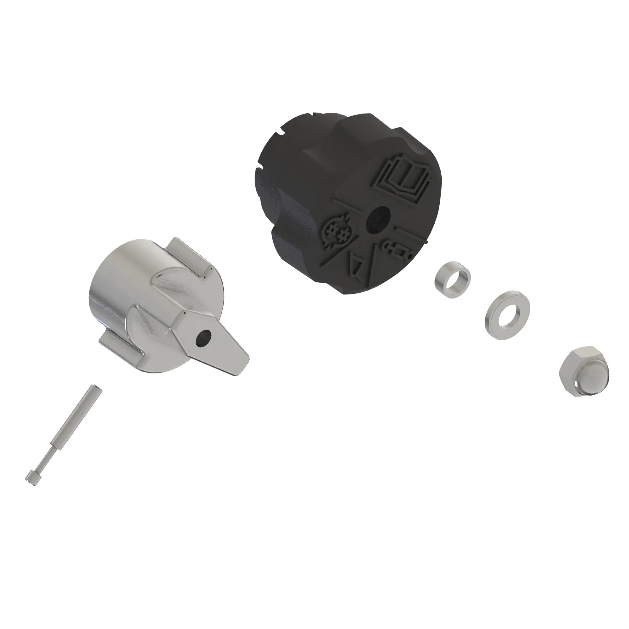 Sevice Kit Float End Cap + Selectable Knob + Flow Control Knob, STACKABLE SCV