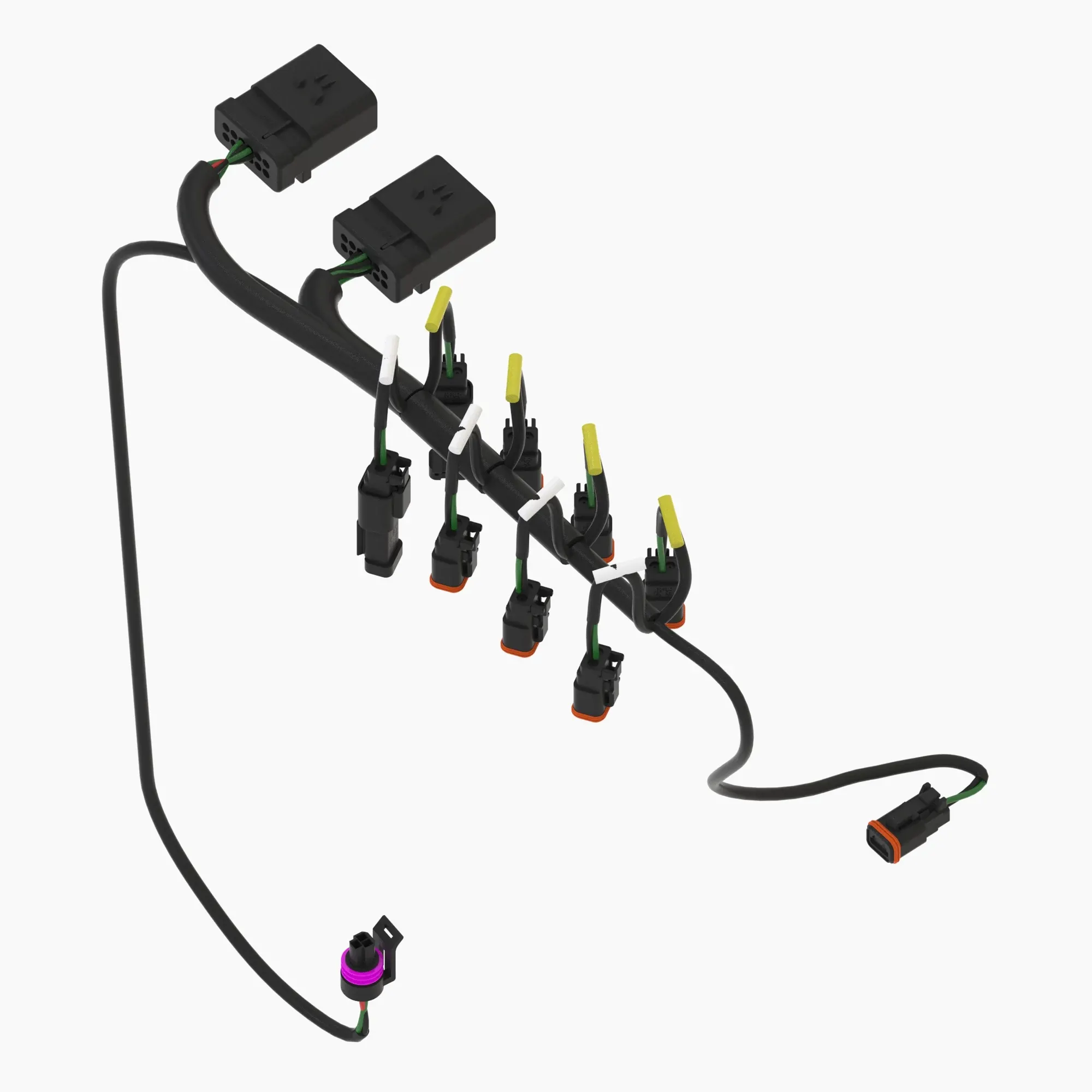John Deere Integrated Grade Control Valve Wiring Harness - AT444788
