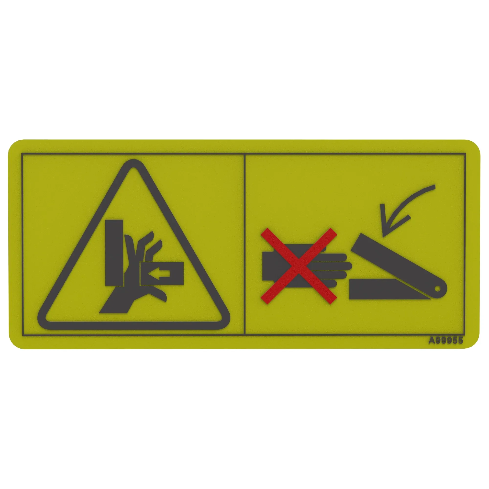 John Deere Caution Label, Actuators Move Text Free - A99955