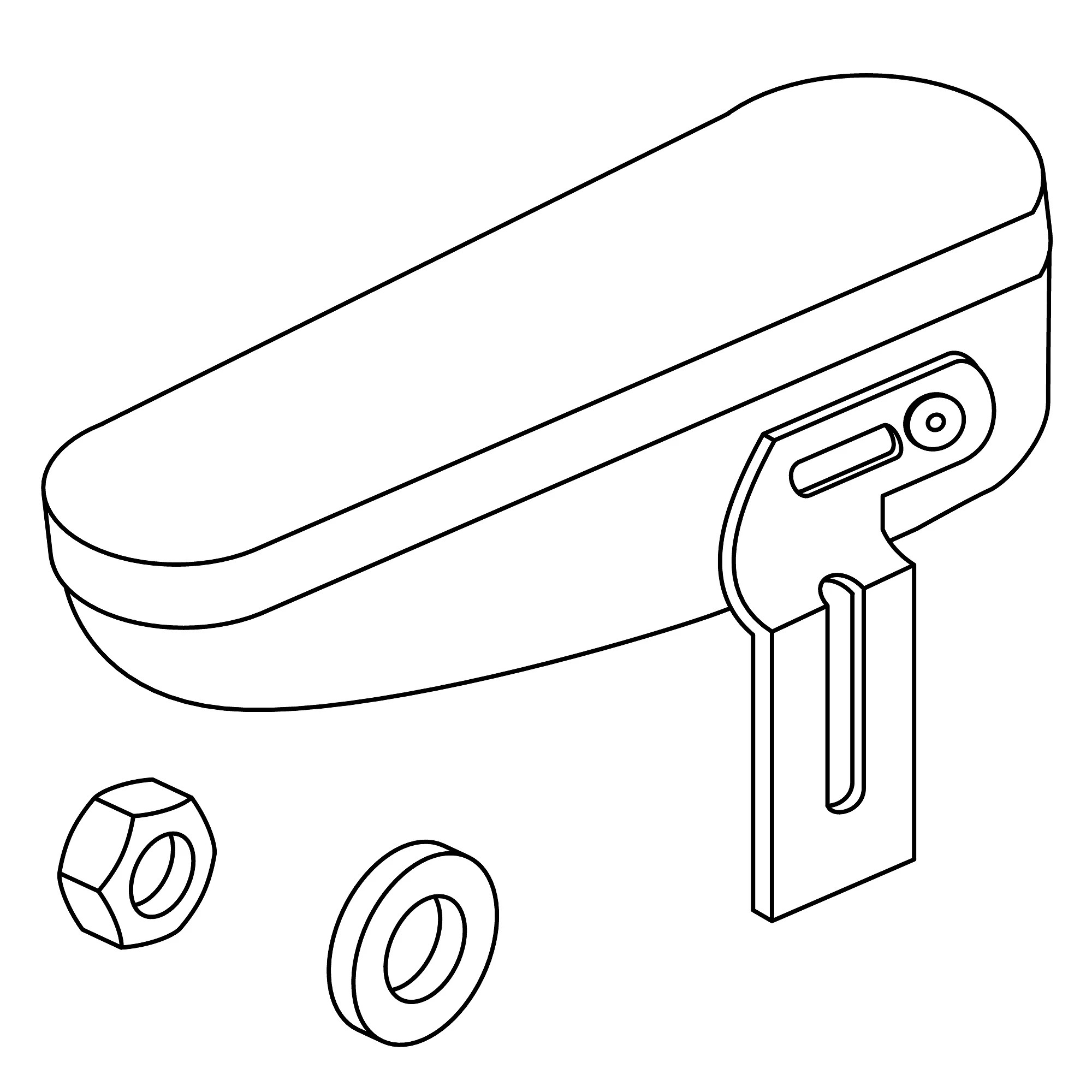 John Deere Left Side Armrest Kit - AL223508