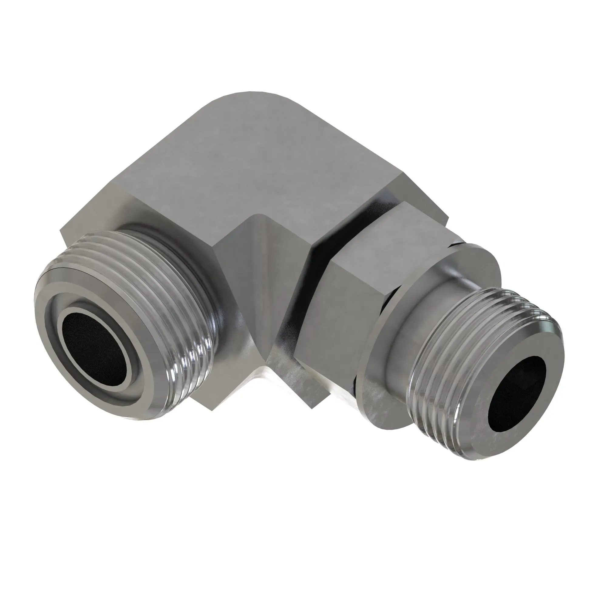 90 DEG ELBOW,O-RING FSF W/MET HEX